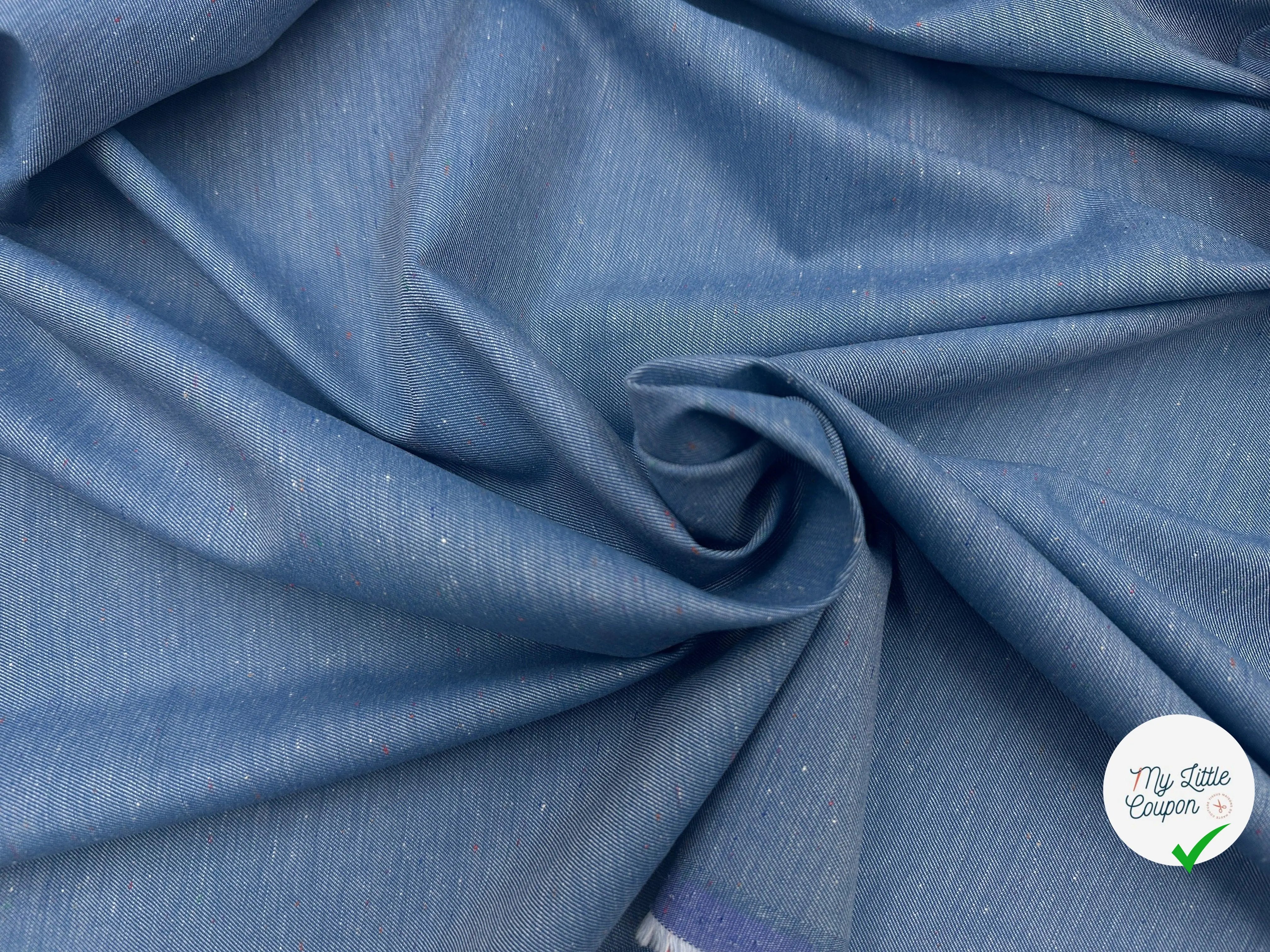 TOILE DE JEAN, VISCOSE LÉGÈRE ET MOUCHETÉE - My Little Coupon - tissu - coudre