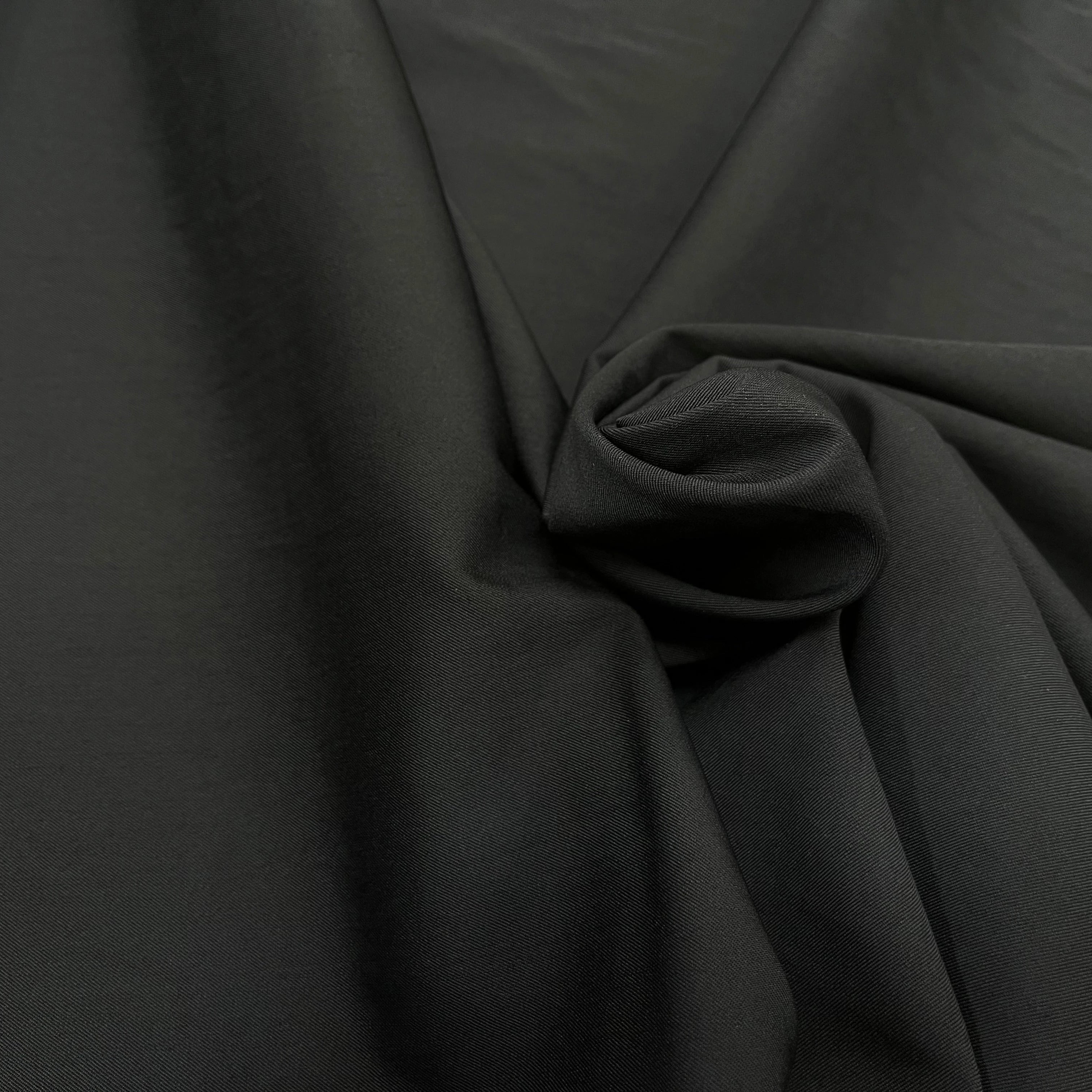 TOILE DE LAINE FINEMENT SERGÉE 95% LAINE NOIR 140CM - My Little Coupon