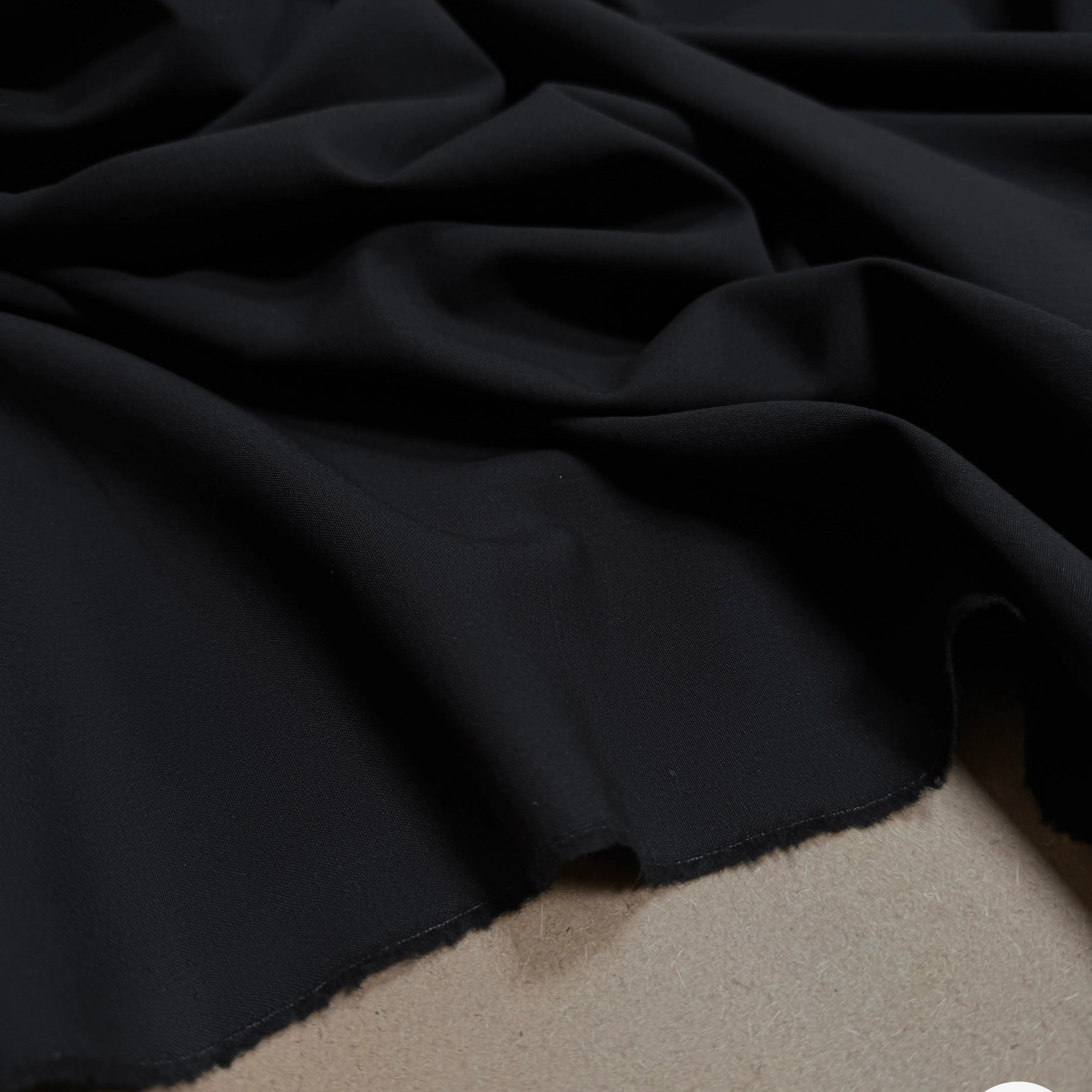 TOILE DE LAINE FROIDE STRETCH BLACK - My Little Coupon