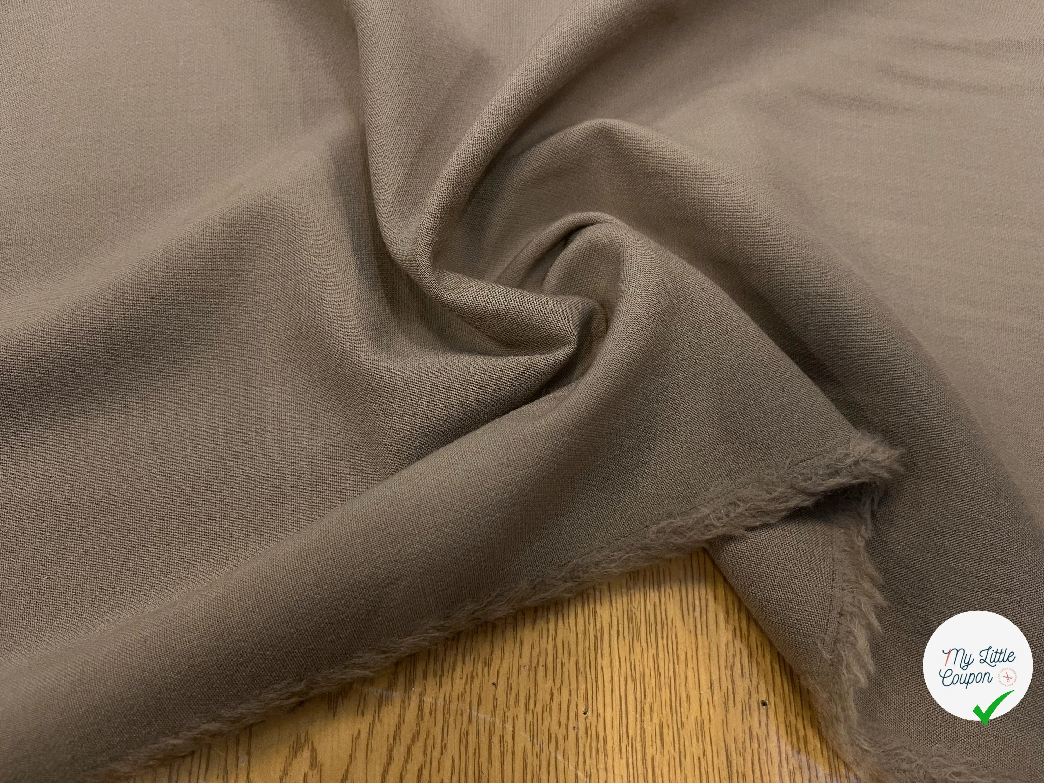 TOILE DE LAINE LOURDE STRETCH MOCHA - My Little Coupon