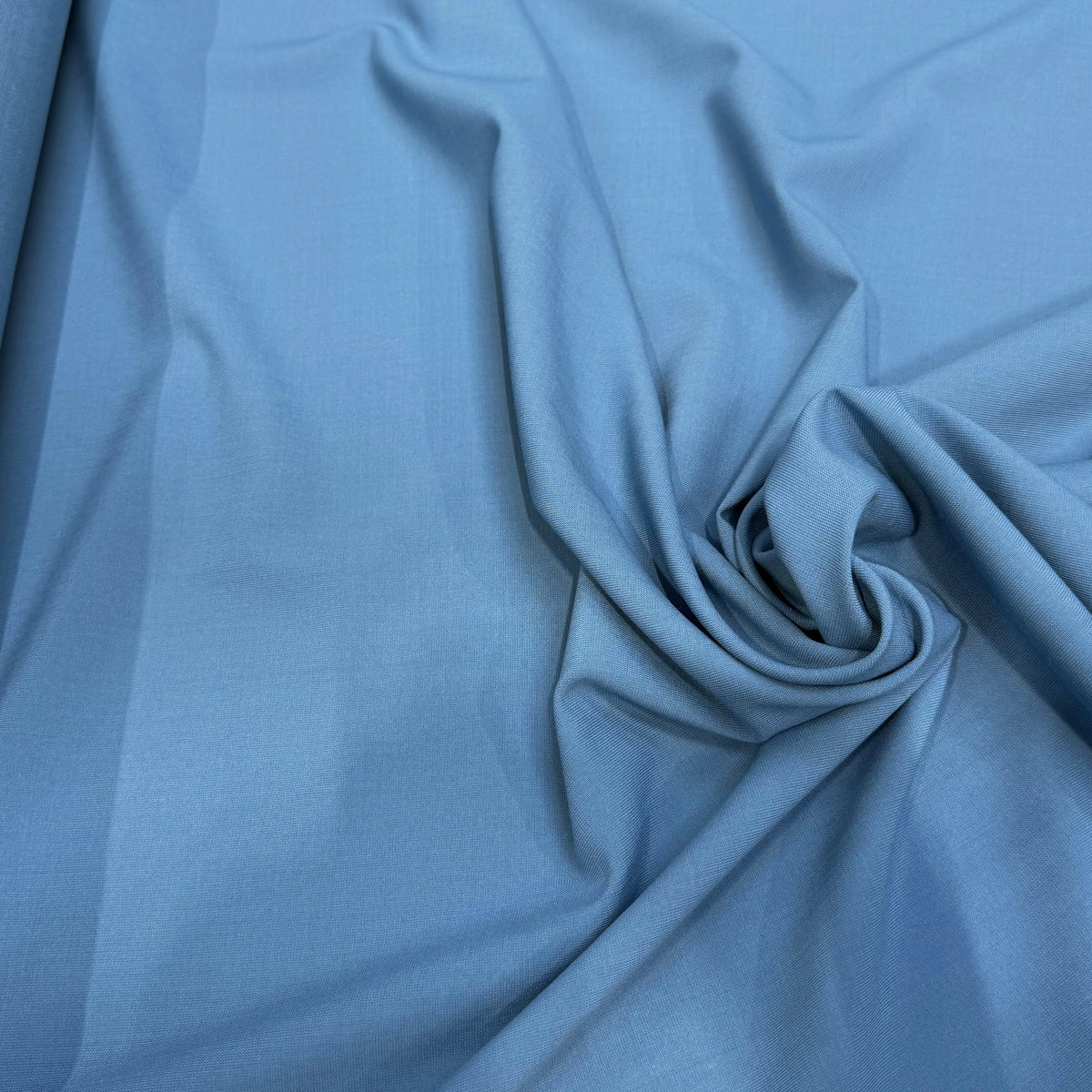 TOILE DE LAINE MAGNIFICO BLEU PLOMB 60% LAINE - My Little Coupon