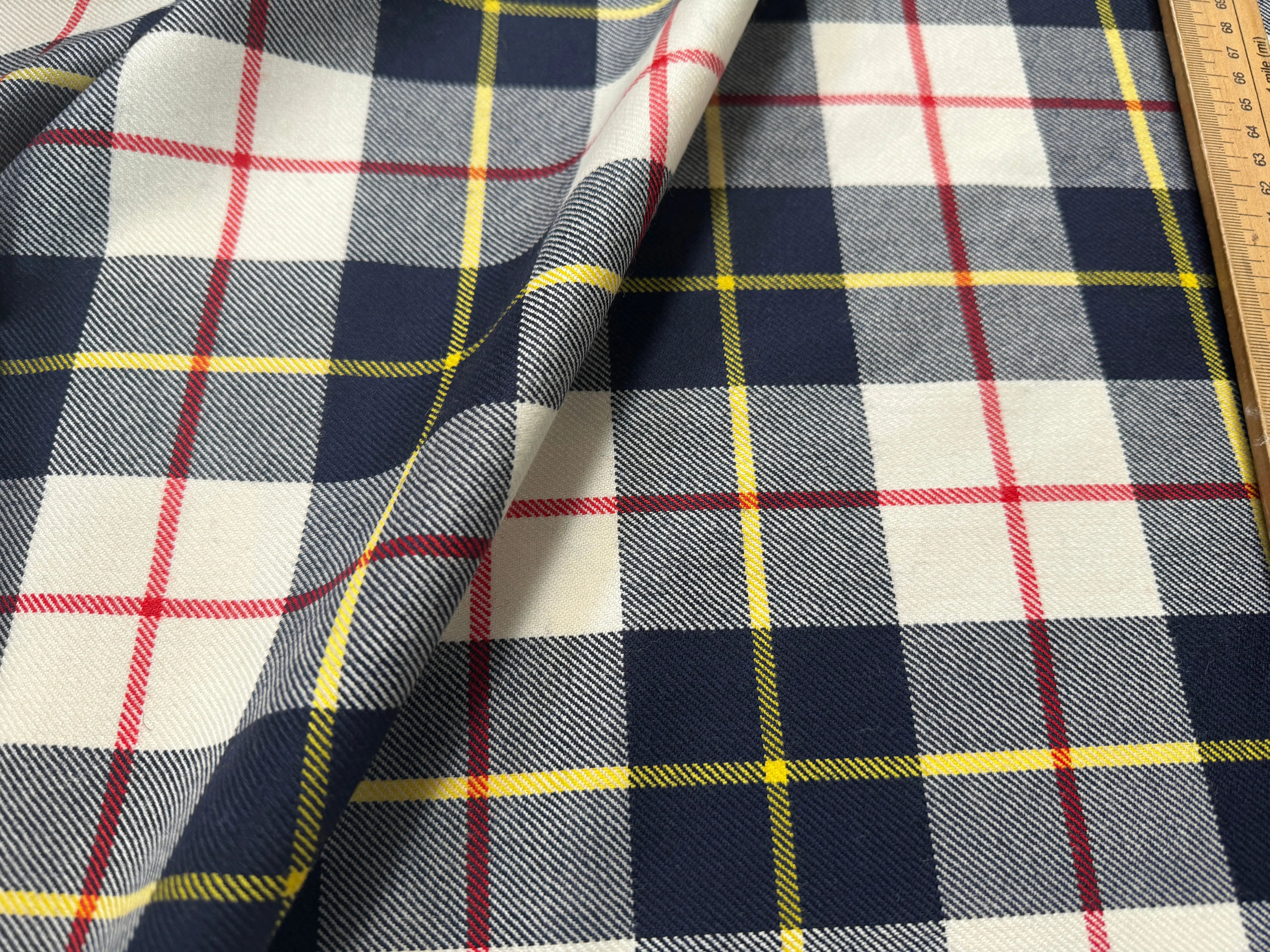 TOILE DE LAINE SERGÉE ECOSSAIS SUBLIME - My Little Coupon