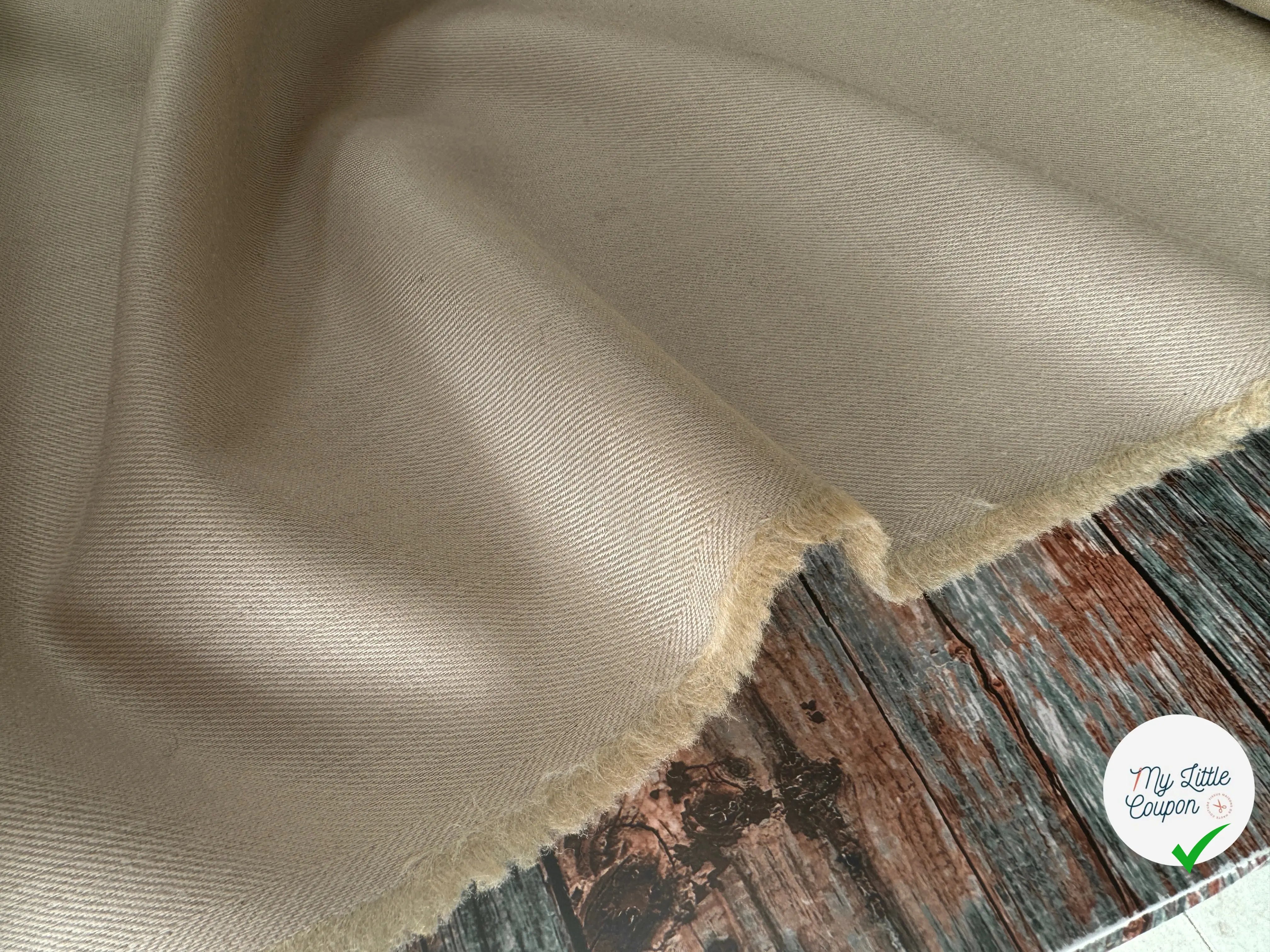 TOILE DE LAINE SERGÉE NATURELLE SUBLIME - My Little Coupon