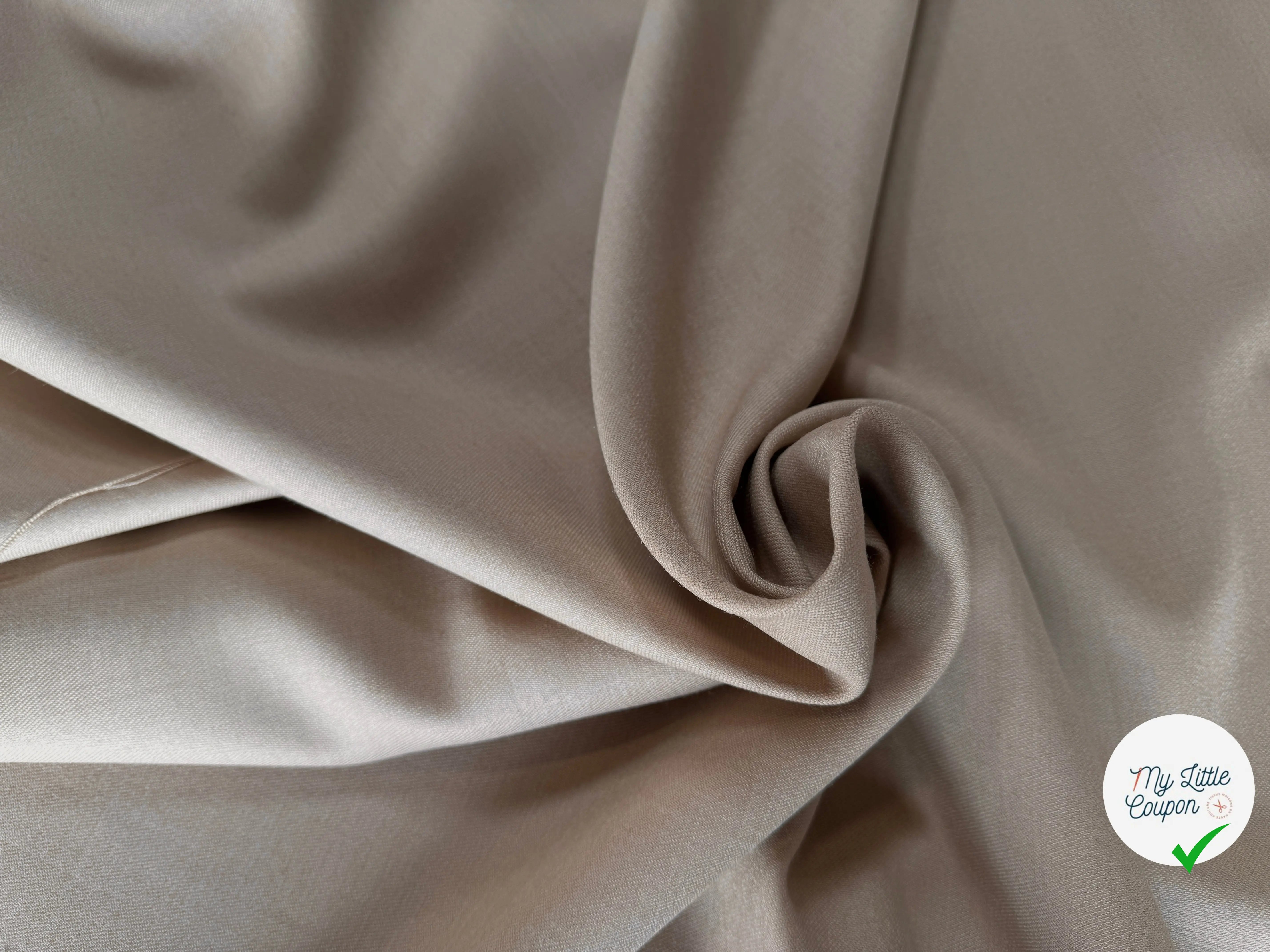 TOILE DE LAINE SERGÉE NATURELLE SUBLIME - My Little Coupon