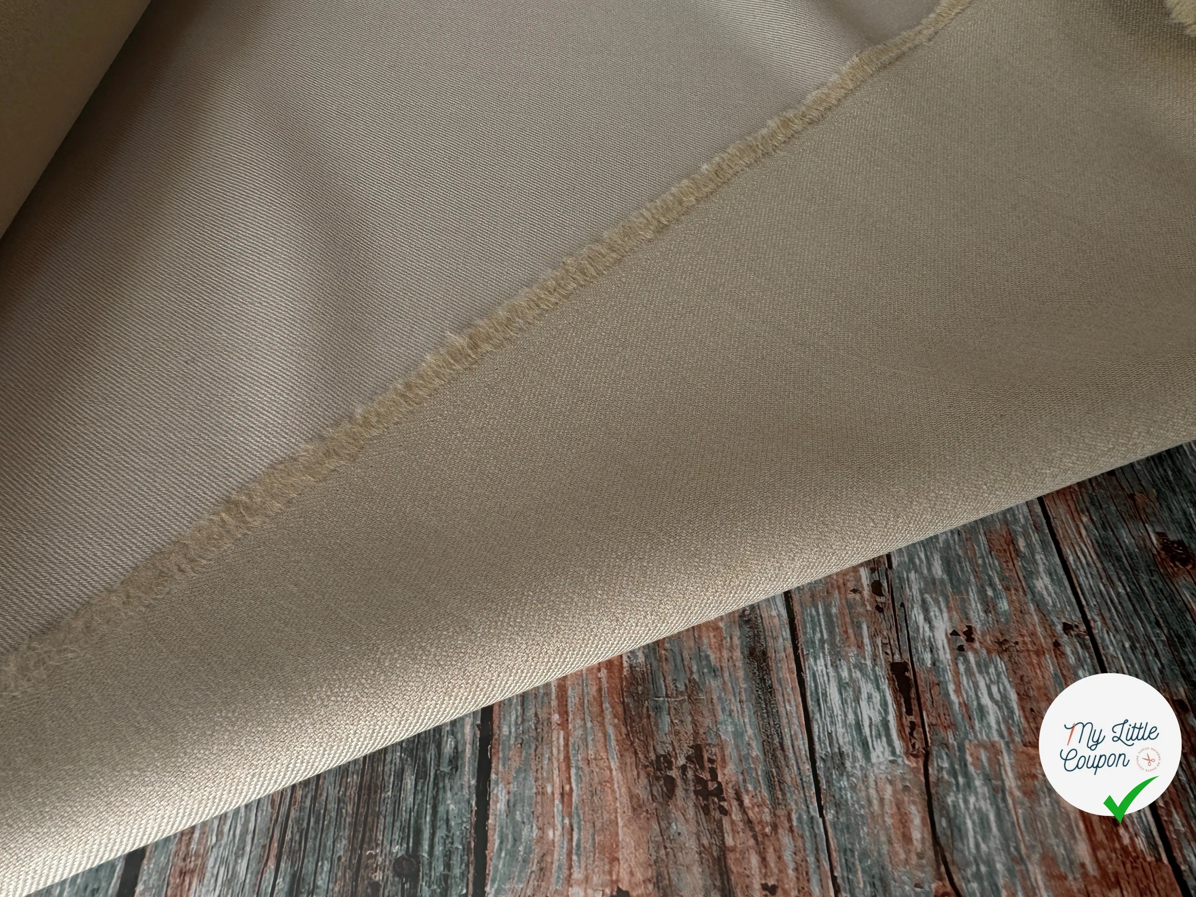 TOILE DE LAINE SERGÉE NATURELLE SUBLIME - My Little Coupon