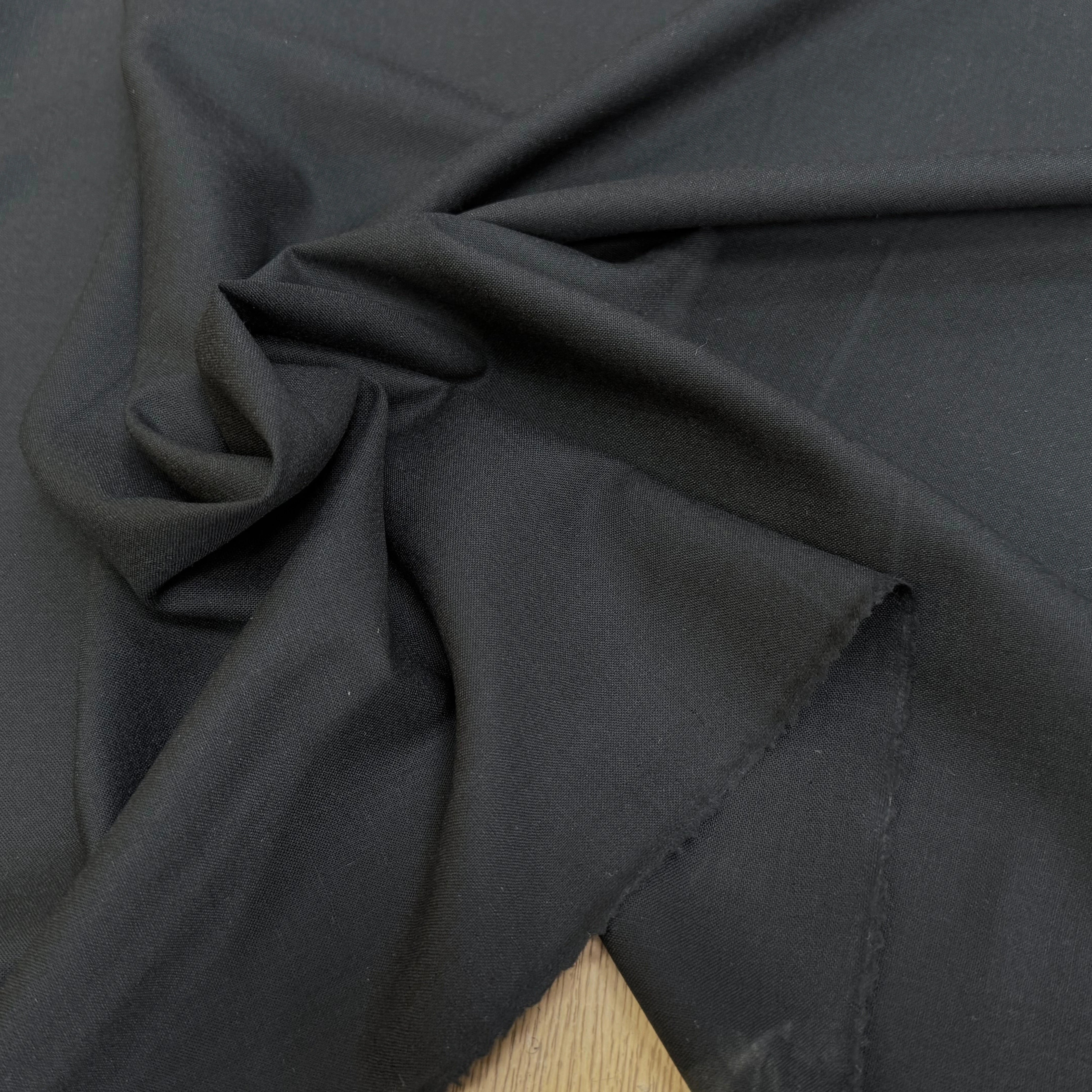 TOILE DE LAINE STRETCH PREMIUM DEEP BLACK - My Little Coupon