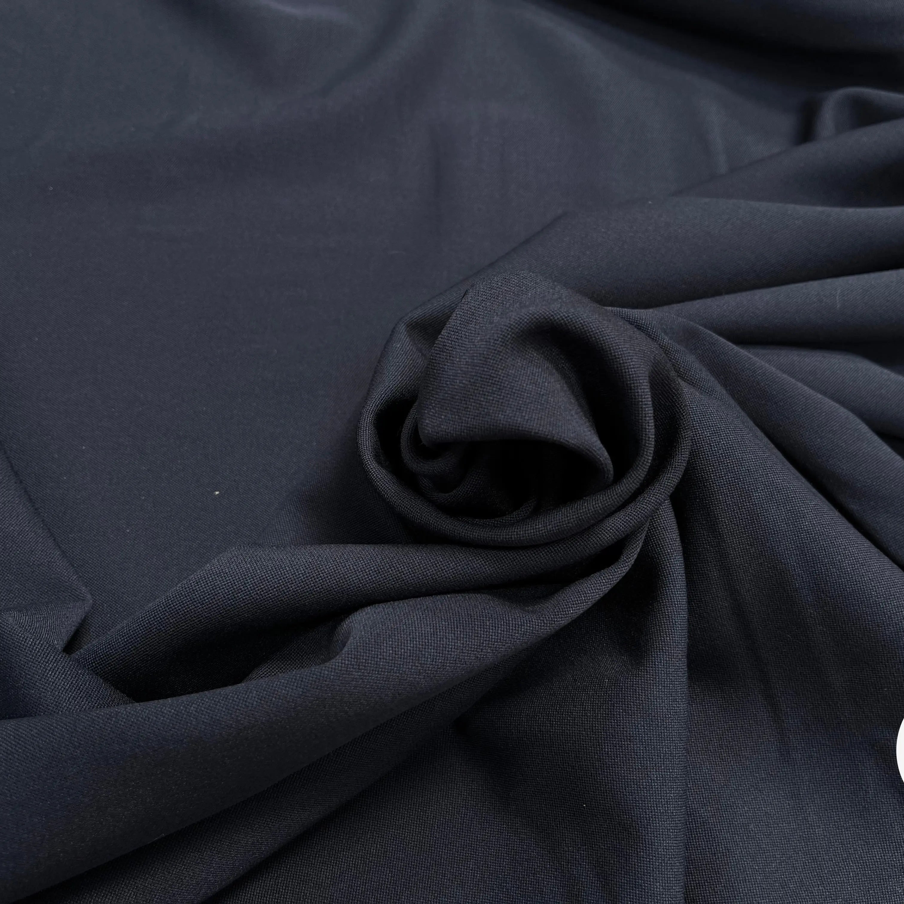 TOILE DE LAINE TEXTURÉ SOUPLE (BLEU MARINE) - My Little Coupon