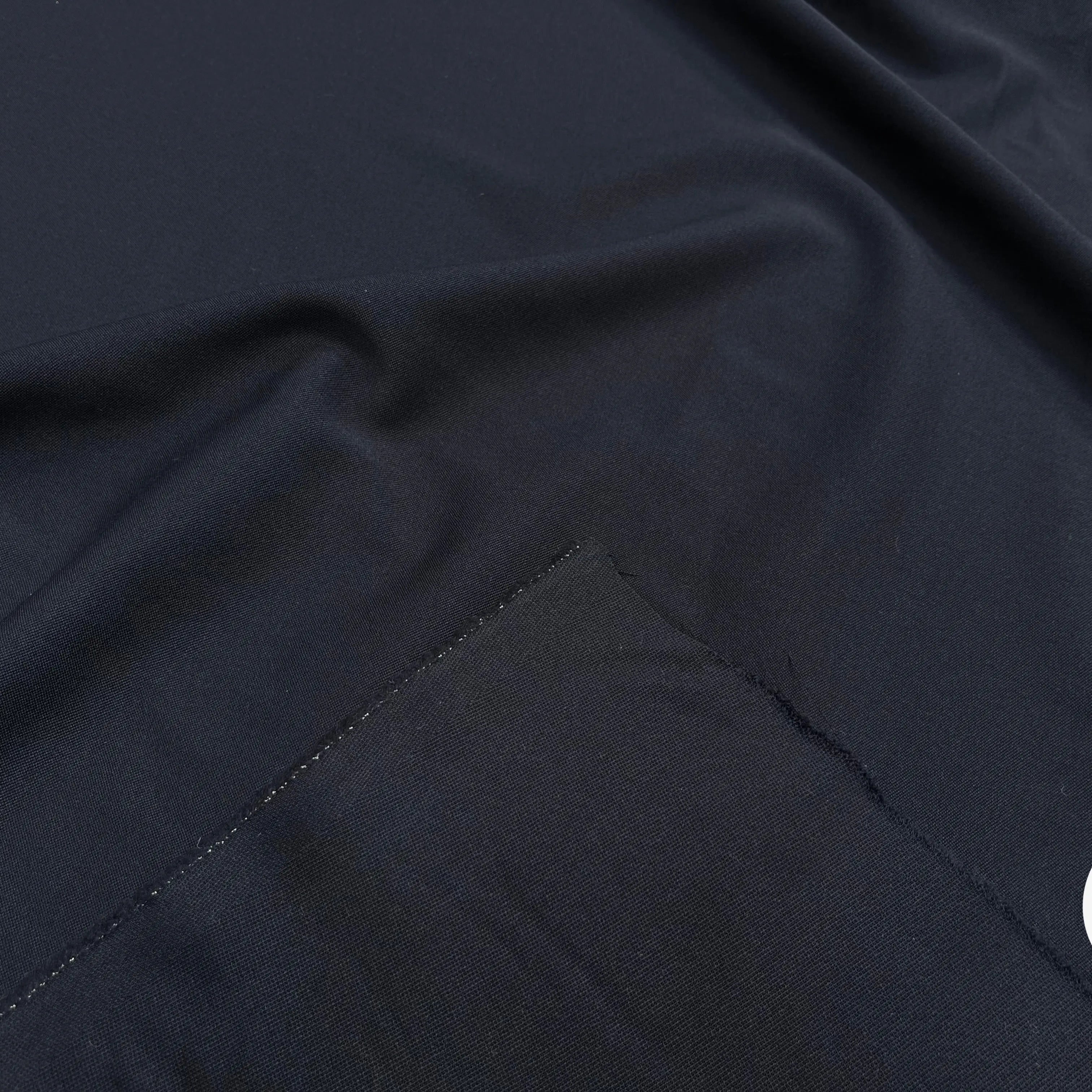 TOILE DE LAINE TEXTURÉ SOUPLE (BLEU MARINE) - My Little Coupon