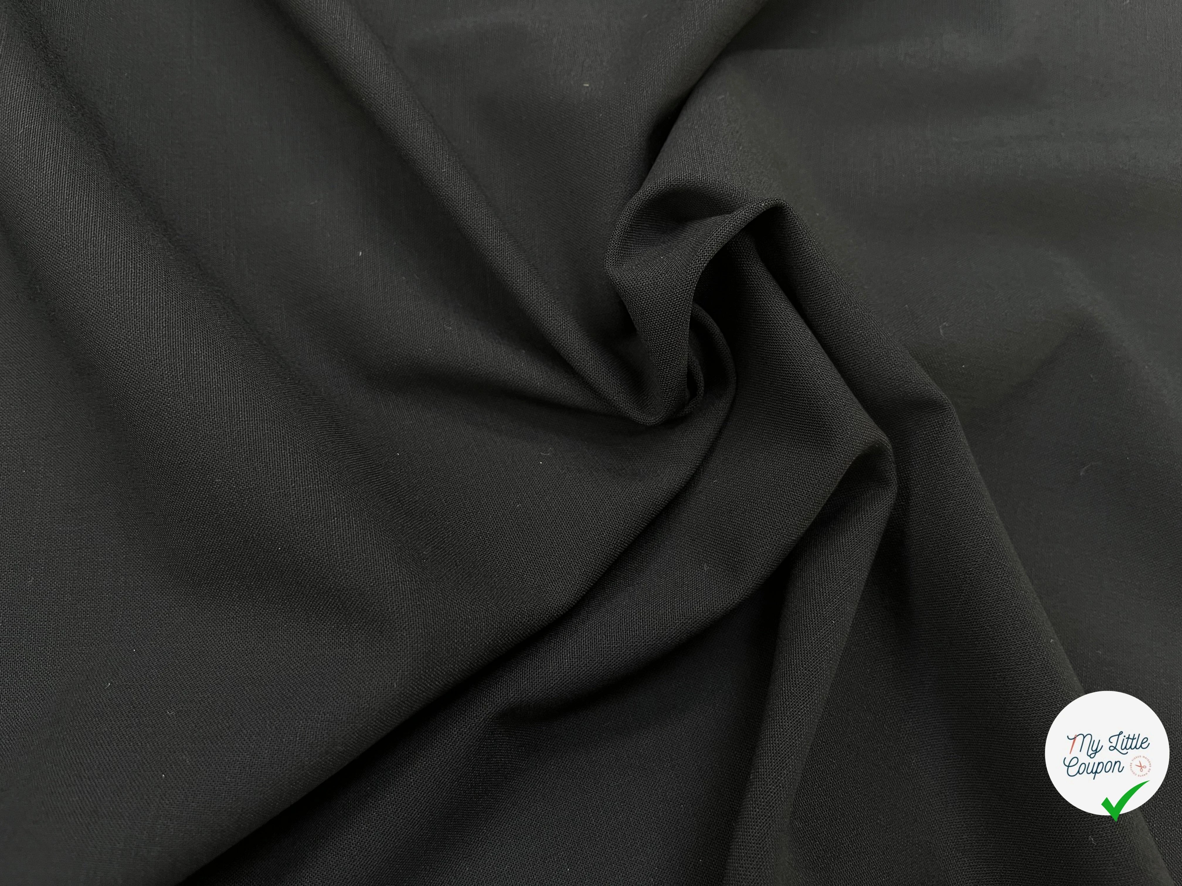 TOILE DE LAINE ULTRA STRETCH BLACK 150CM - My Little Coupon