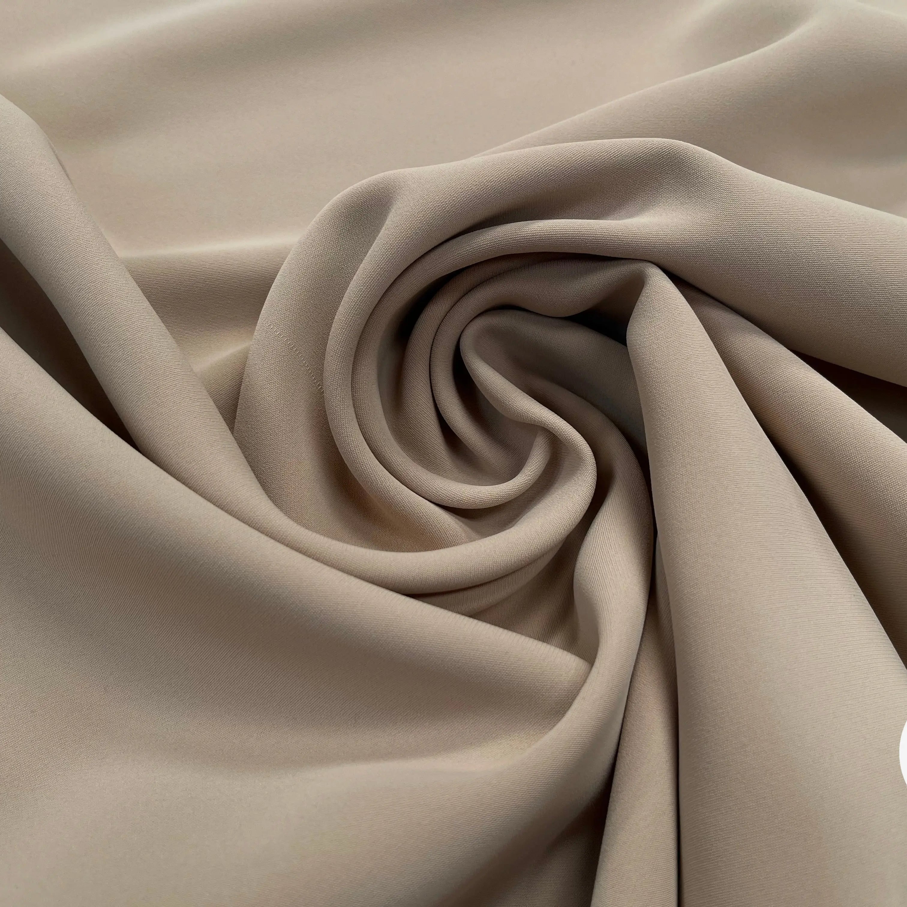 TOILE DOUBLE ETTOFE BEIGE SABLE STRETCH - My Little Coupon