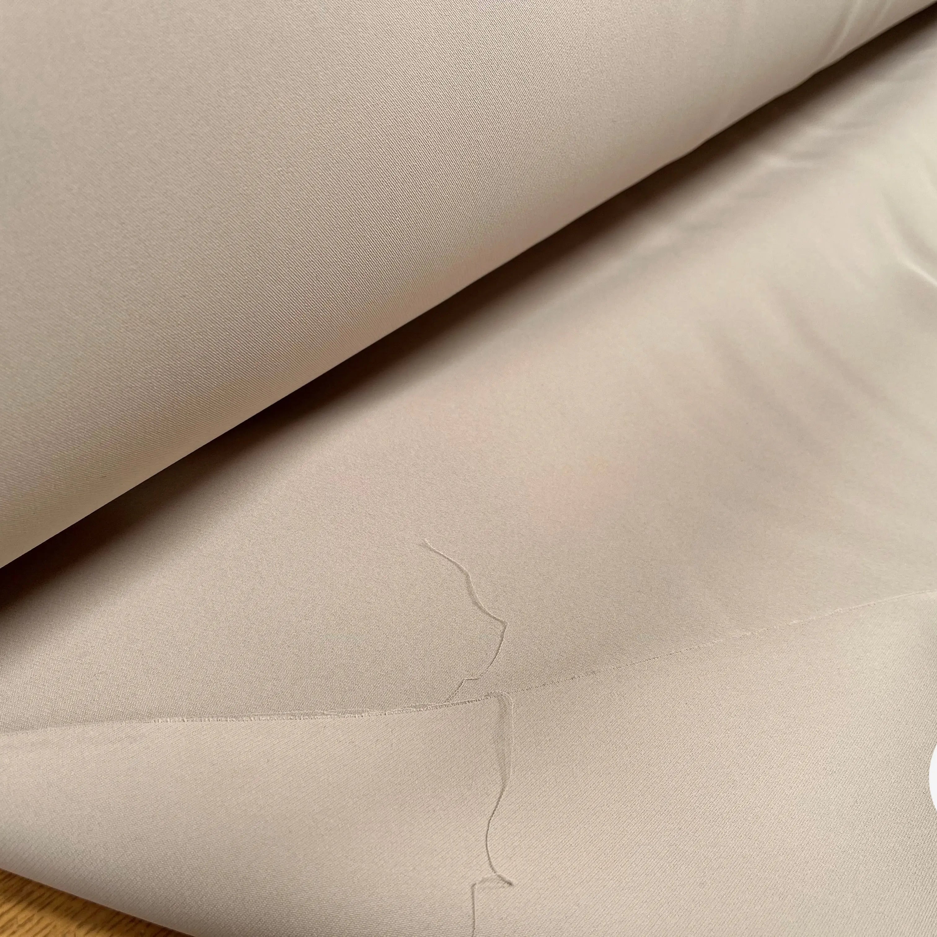 TOILE DOUBLE ETTOFE BEIGE SABLE STRETCH - My Little Coupon