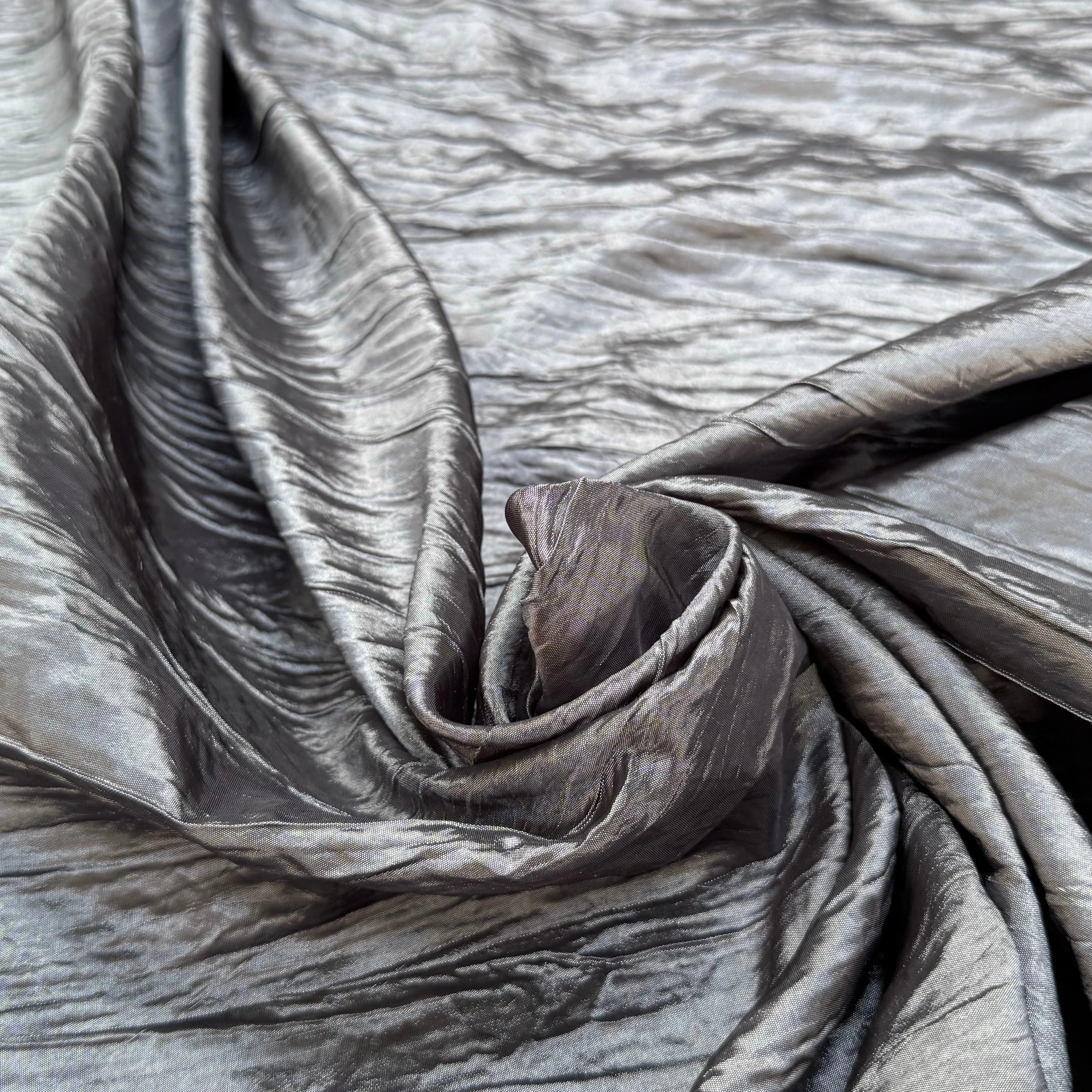 TOILE ÉFFET FROISSÉ GRIS ARGENTÉ - My Little Coupon