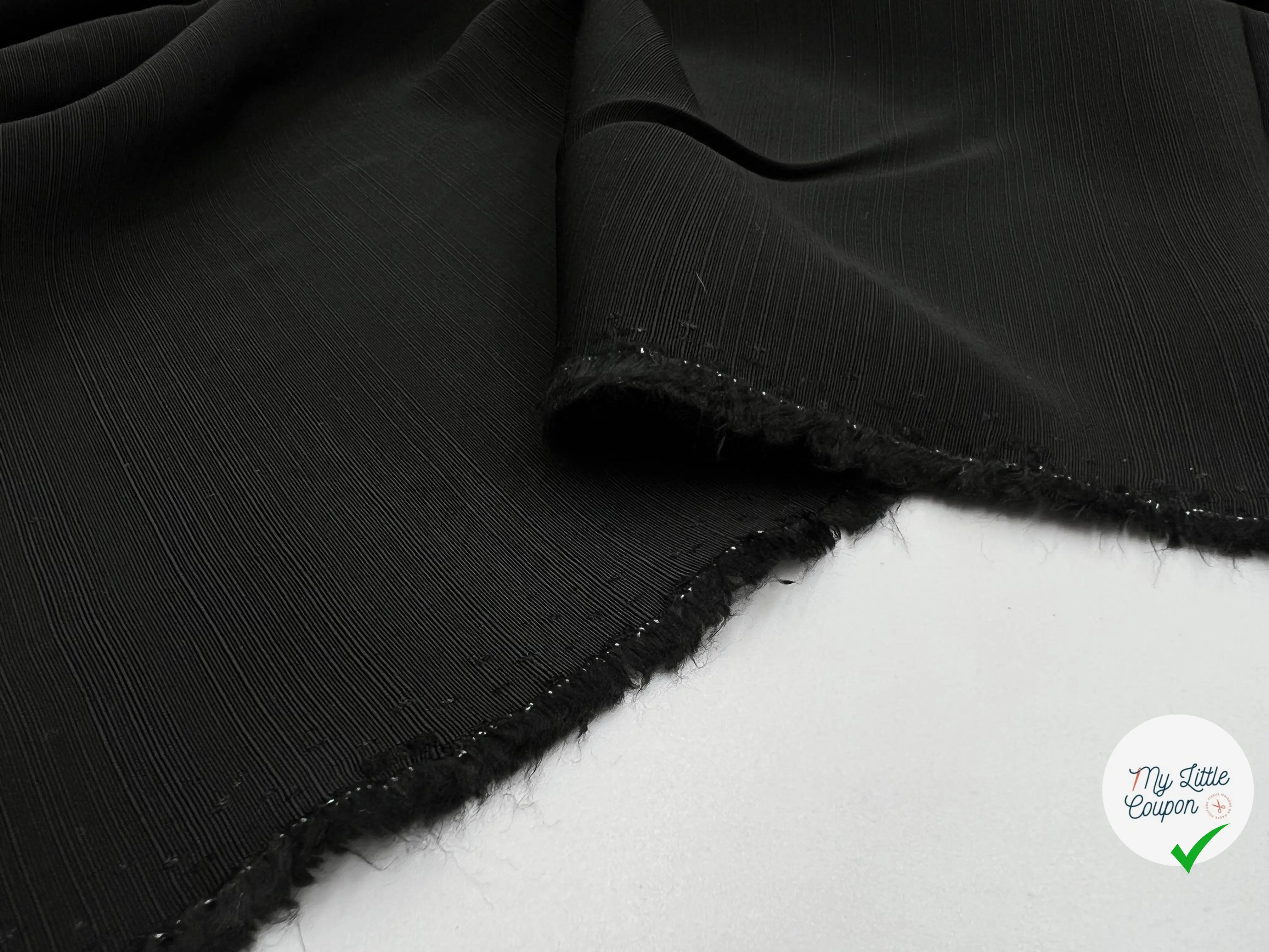 TOILE FLAMMÉE FROIDE NOIRE - My Little Coupon - tissu - coudre
