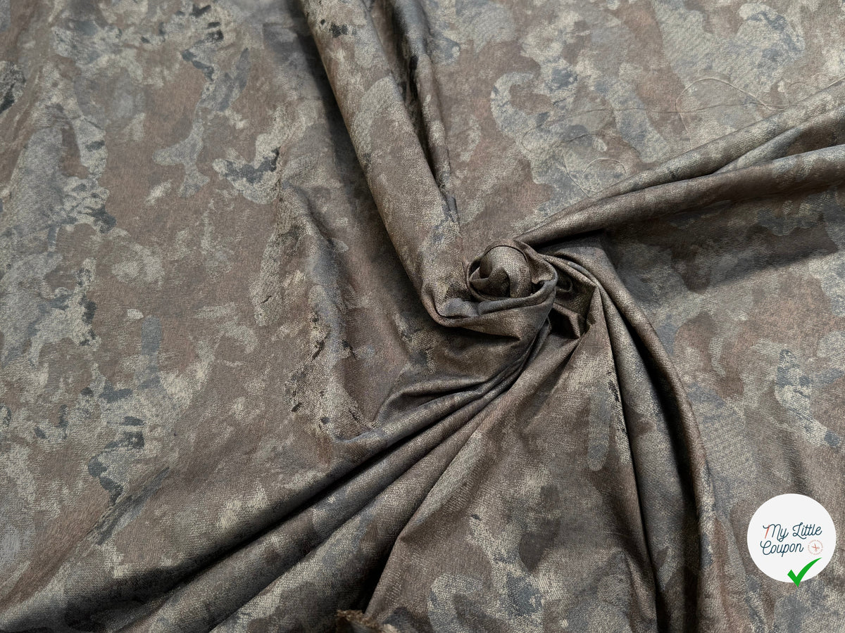 TOILE JACQUARD FIN MOTIF ARMY - My Little Coupon