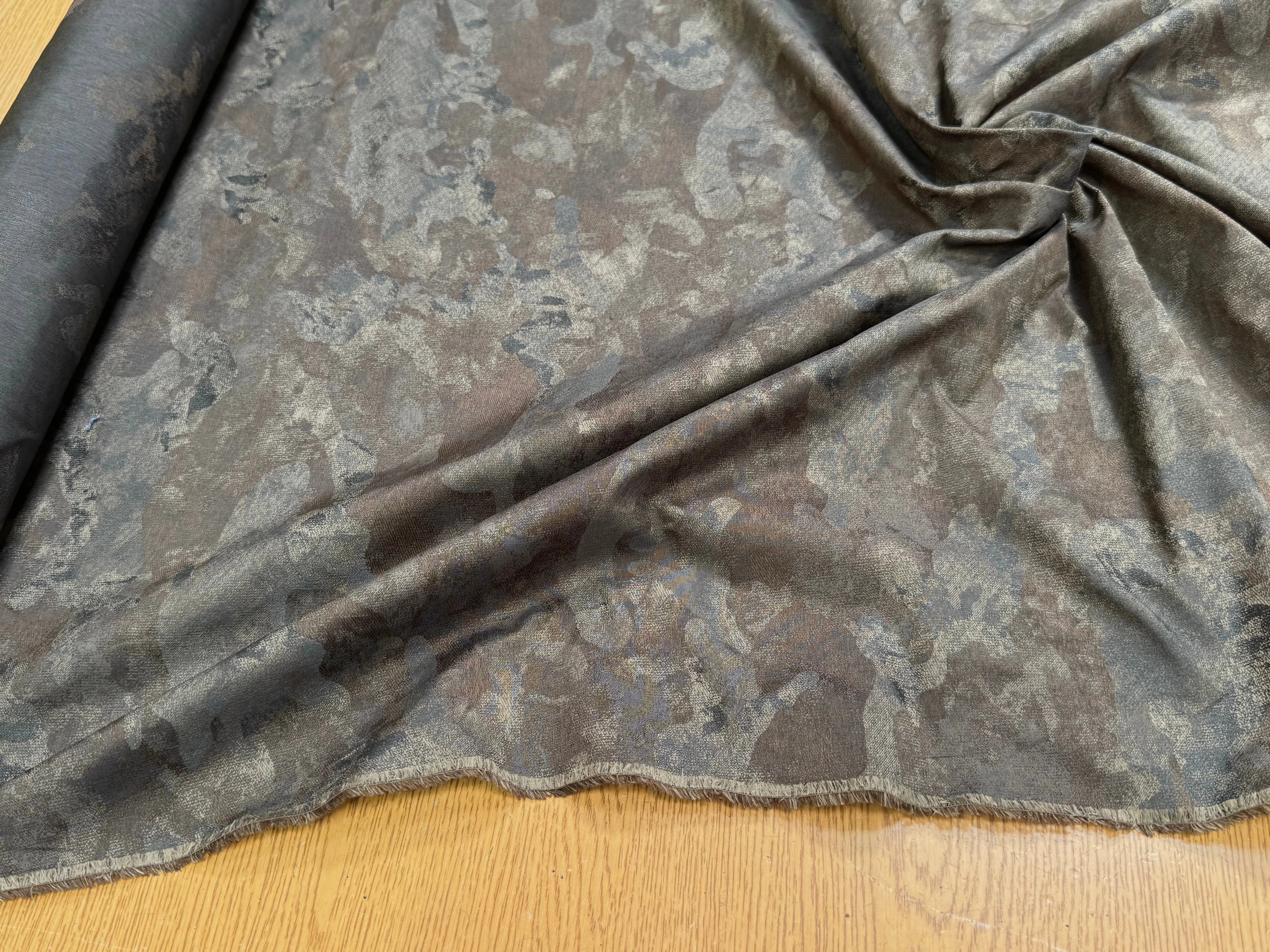 TOILE JACQUARD FIN MOTIF ARMY - My Little Coupon