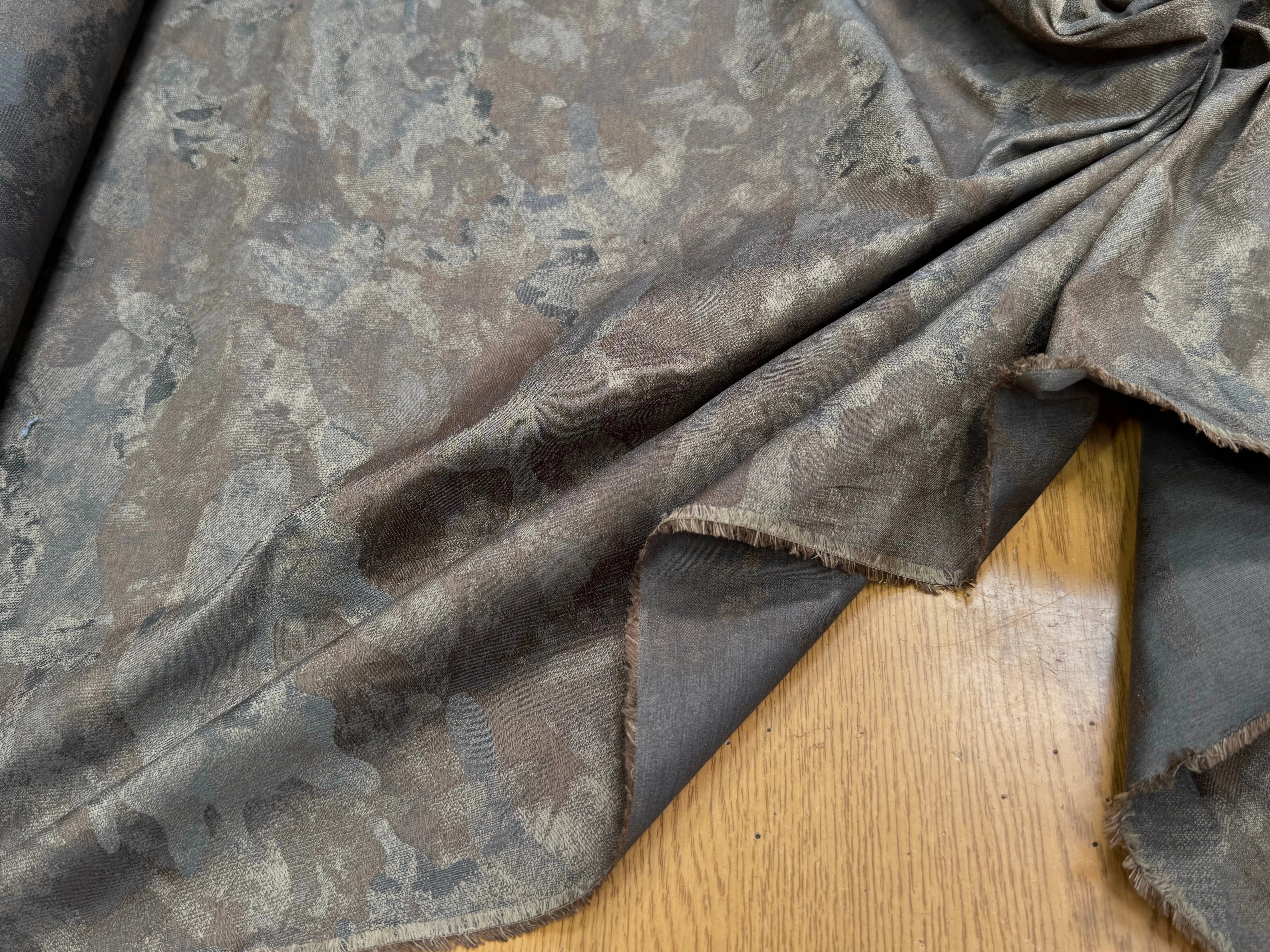 TOILE JACQUARD FIN MOTIF ARMY - My Little Coupon
