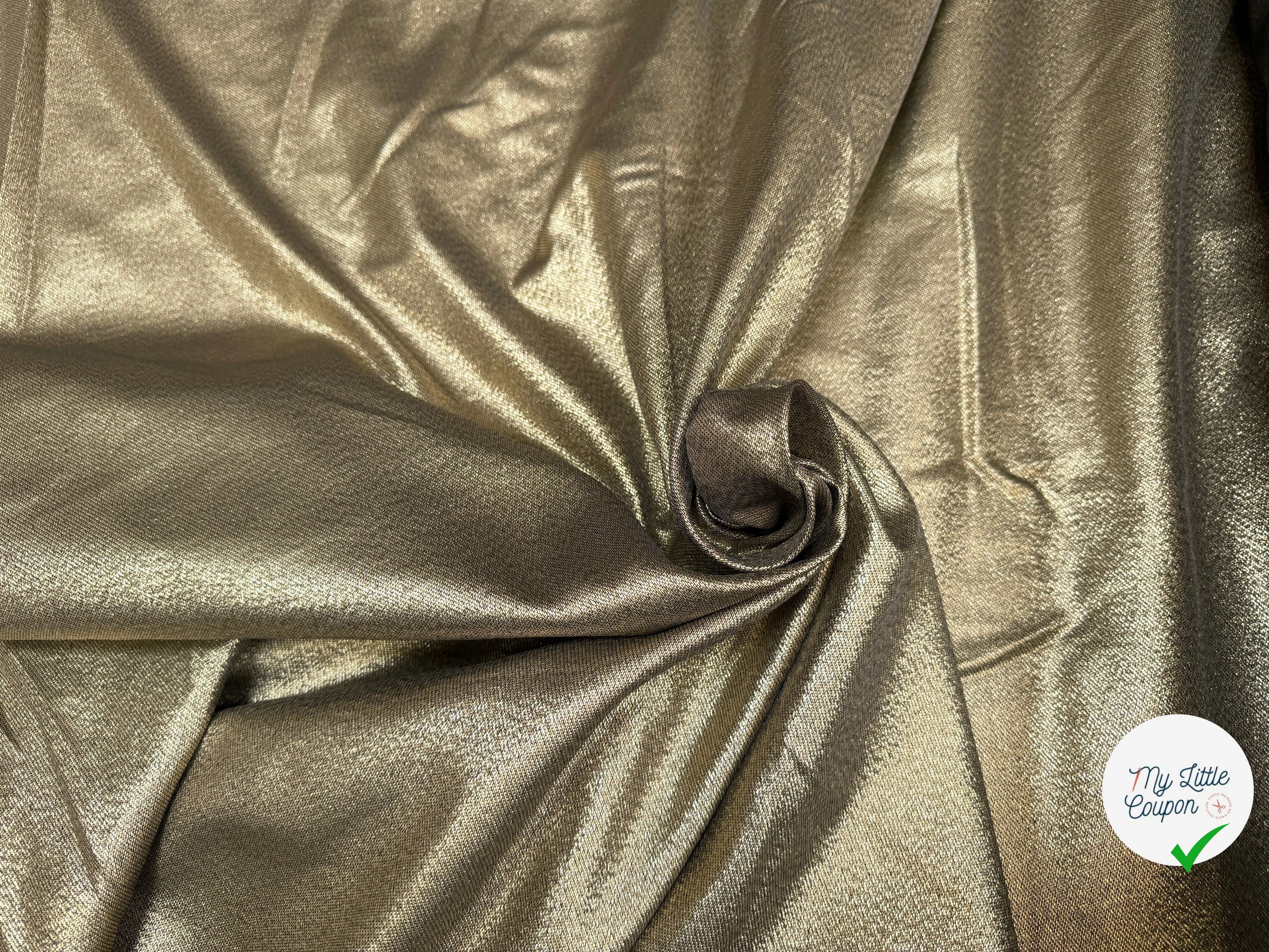 TOILE LAMÉ DORÉ BI FACE 173CM LAIZE - My Little Coupon