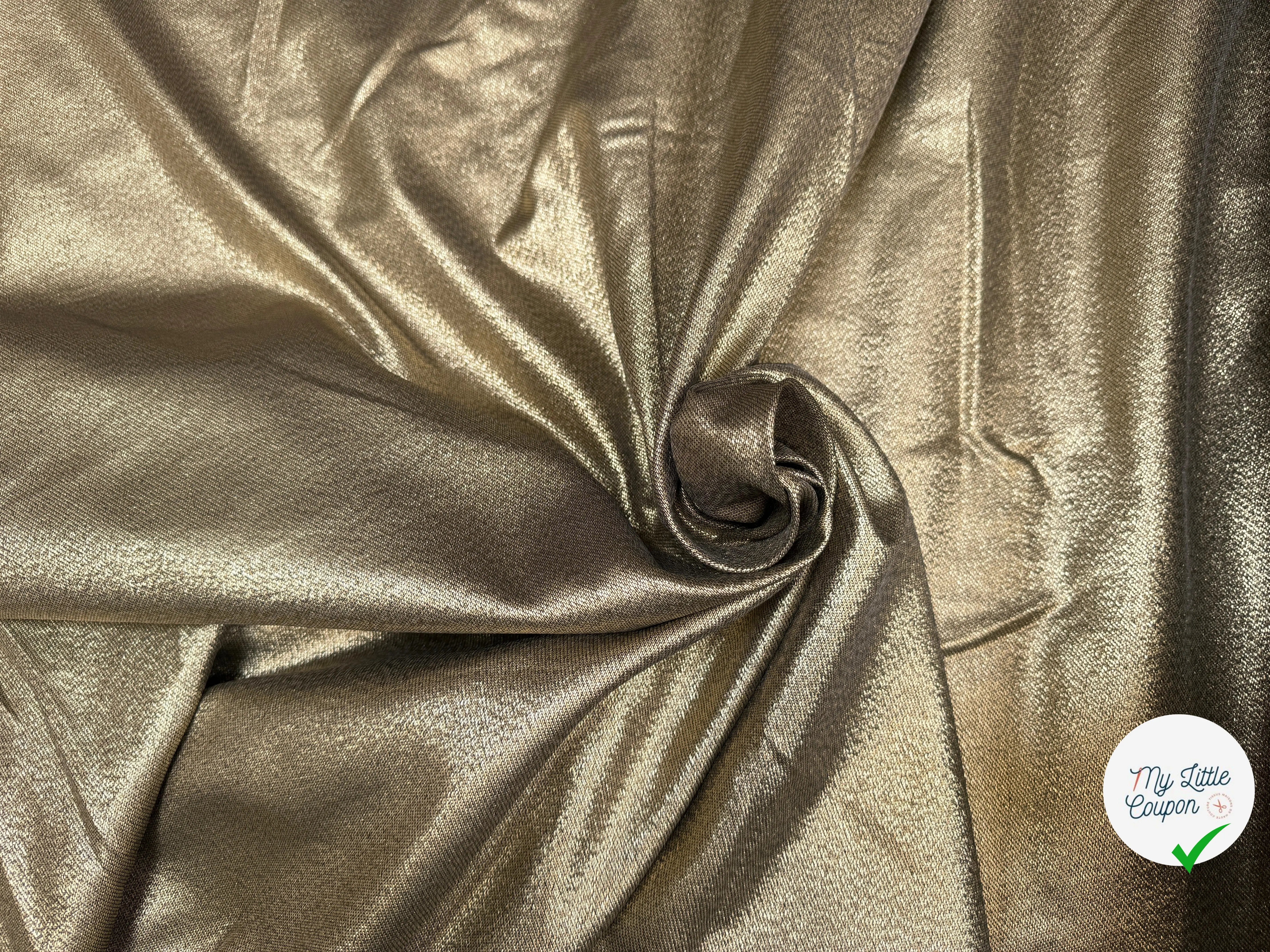 TOILE LAMÉ DORÉ BI FACE 173CM LAIZE - My Little Coupon
