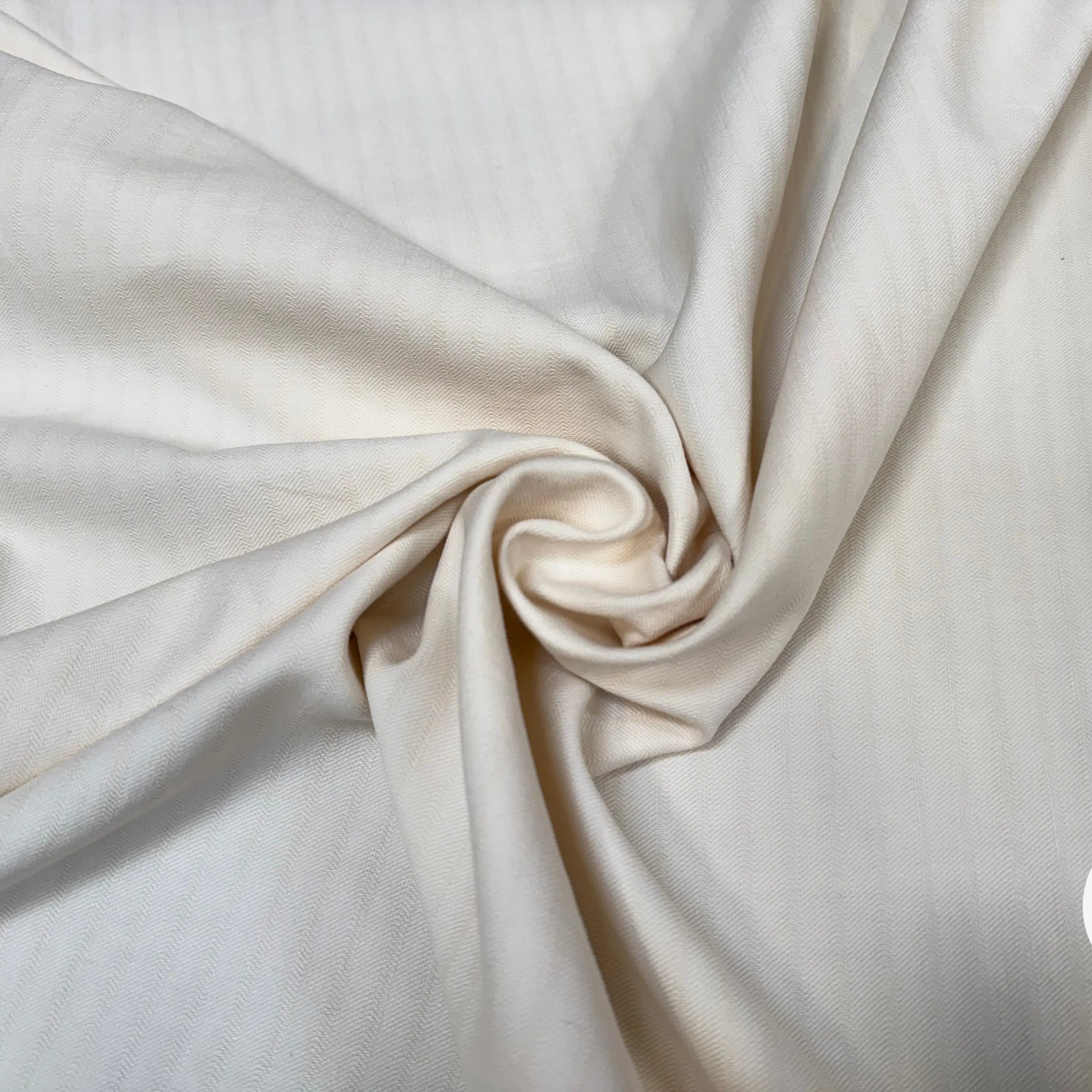 TOILE LOURDE COTON LIN ESPRIT COUTIL BLANC CASSE - My Little Coupon