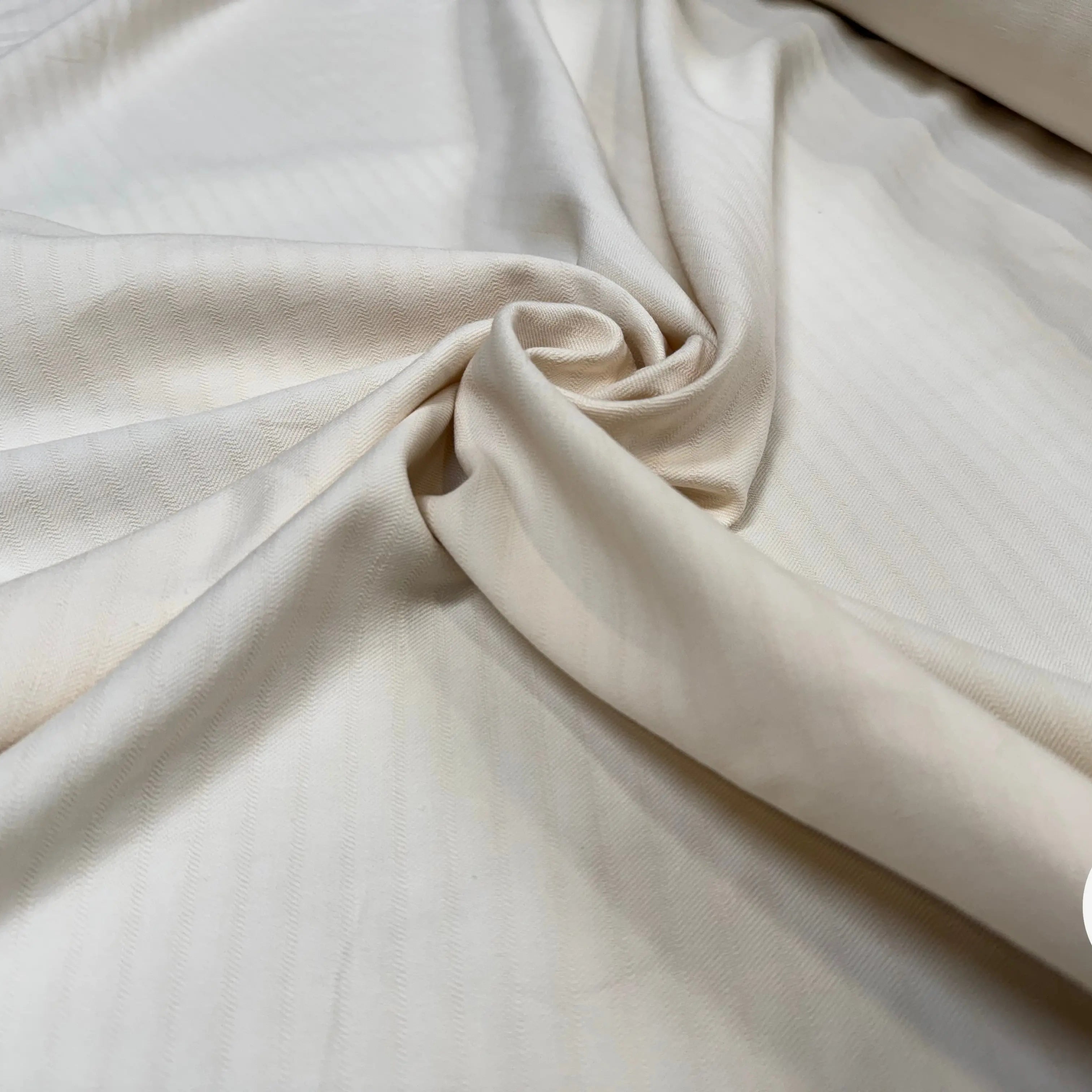 TOILE LOURDE COTON LIN ESPRIT COUTIL BLANC CASSE - My Little Coupon