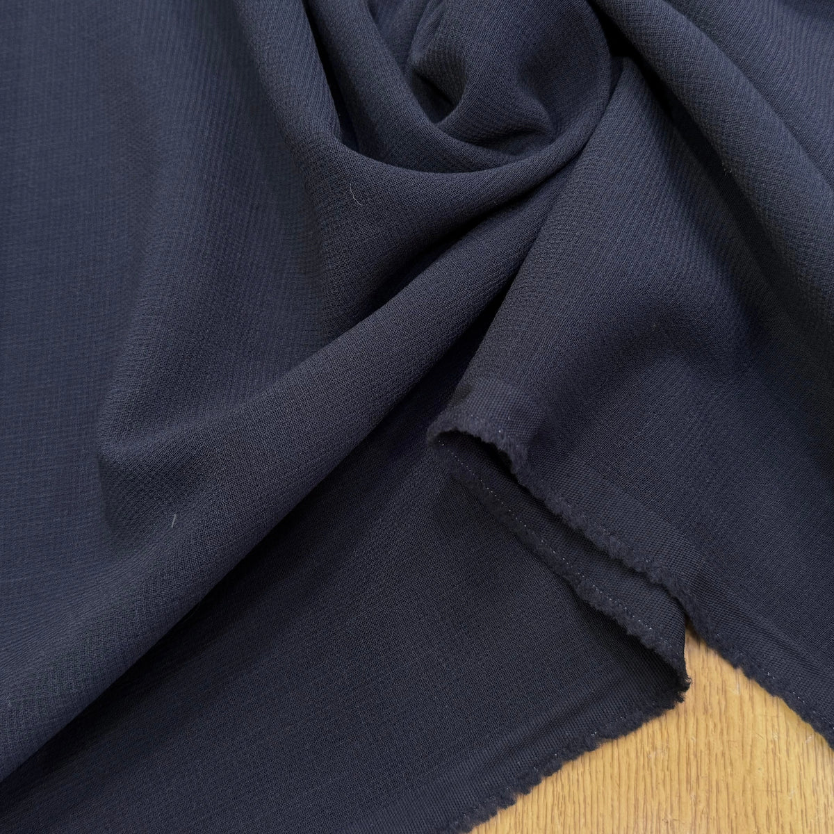 TOILE LOURDE PURE LAINE BLEU MARINE TENUE PARFAITE 100% LAINE - My Little Coupon