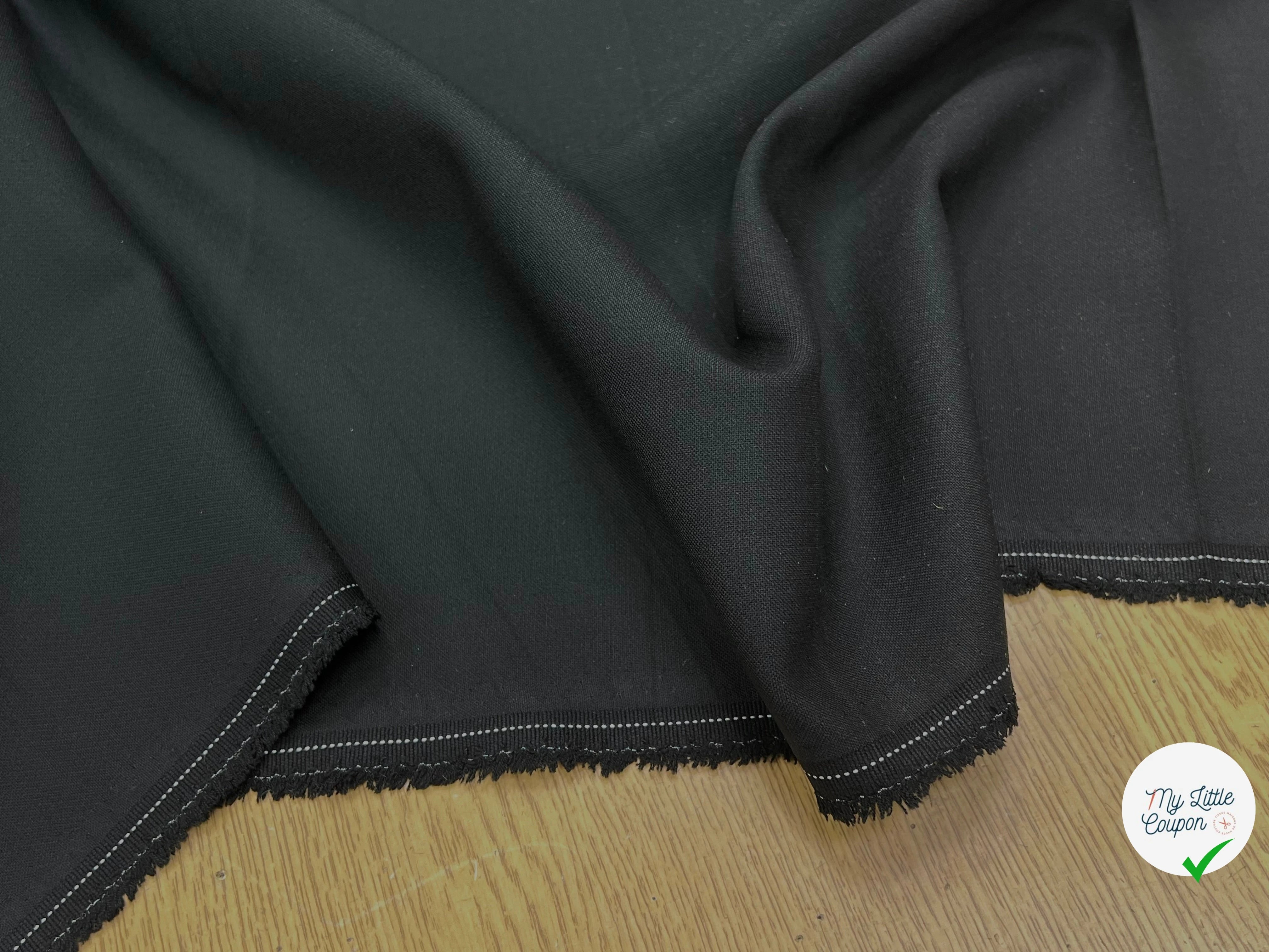 TOILE LOURDE STRETCH NOIR - My Little Coupon