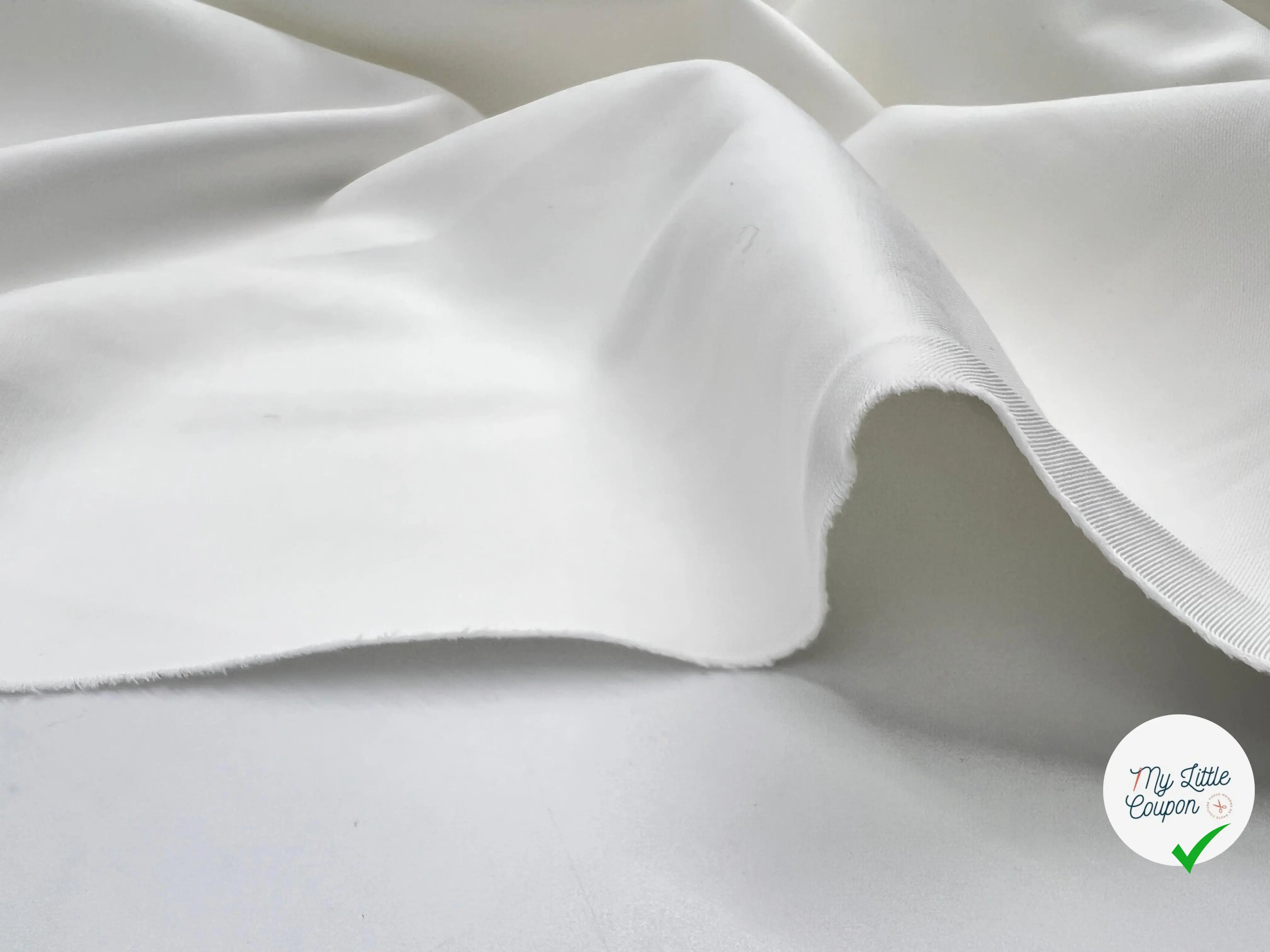 TOILE LOURDE TECHNIQUE BLANC OPTIQUE - My Little Coupon - tissu - coudre