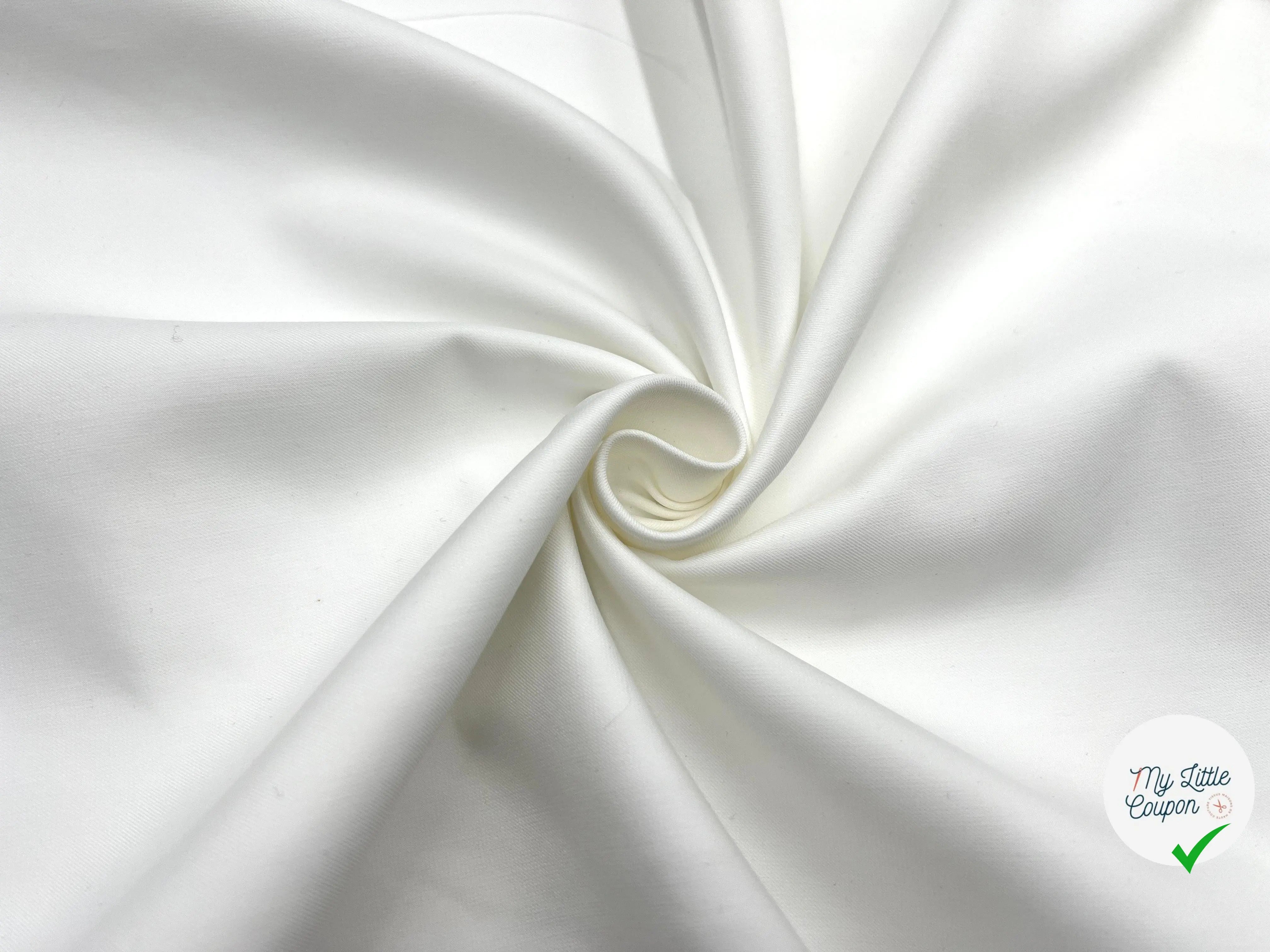 TOILE LOURDE TECHNIQUE BLANC OPTIQUE - My Little Coupon - tissu - coudre
