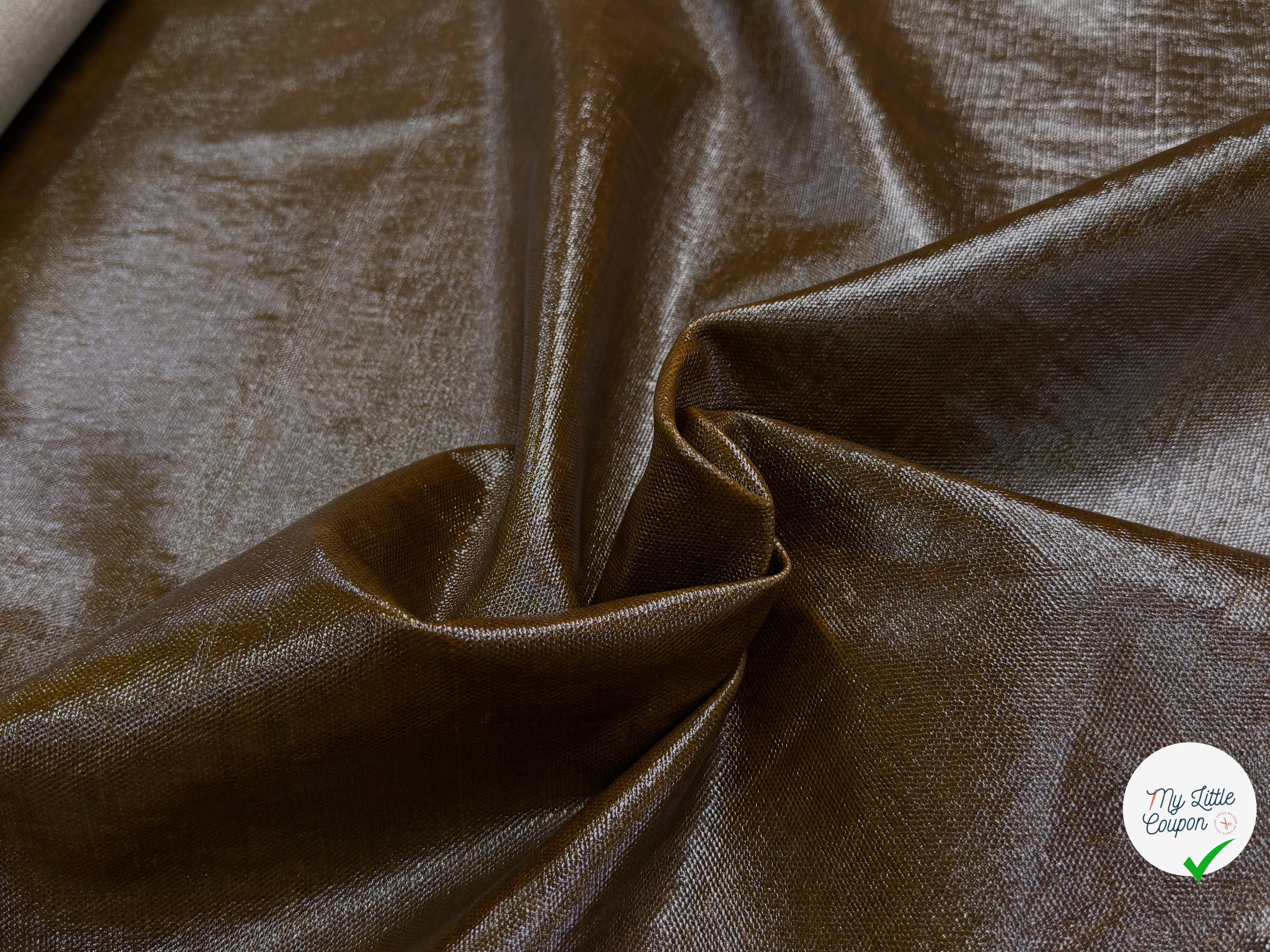 TOILE NATTÉE CONTRECOLLÉE MARRON BOIS - My Little Coupon
