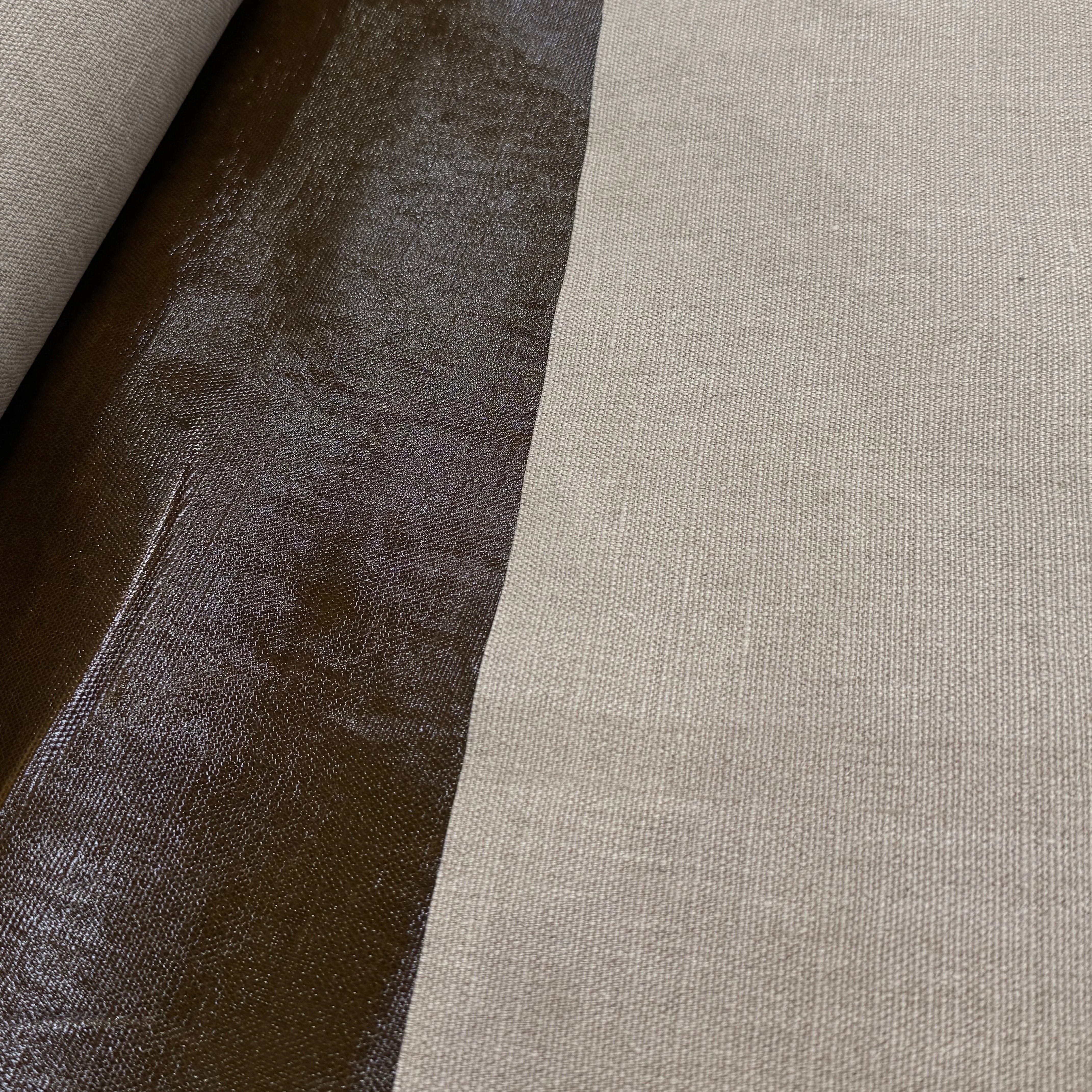 TOILE NATTÉE CONTRECOLLÉE MARRON BOIS - My Little Coupon