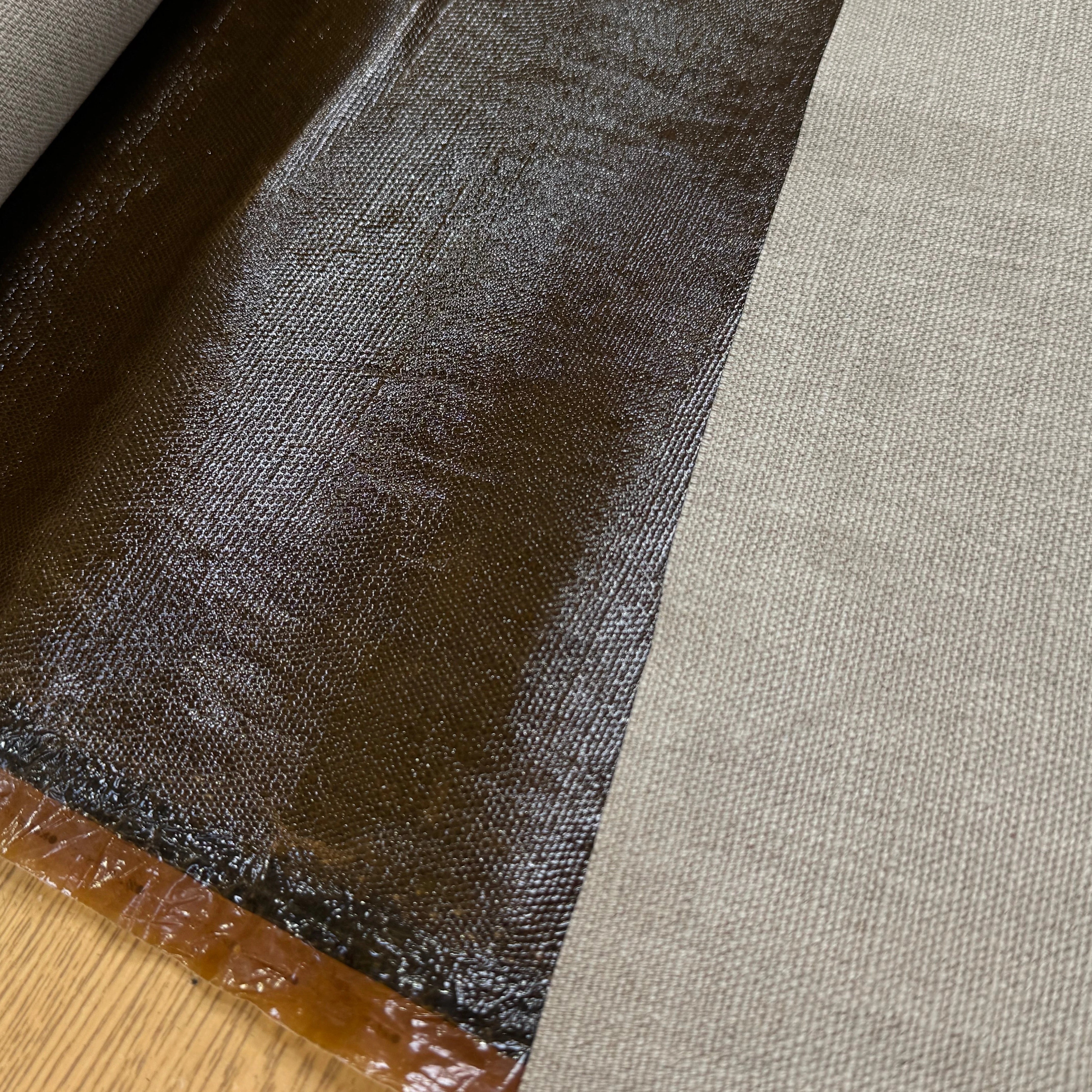 TOILE NATTÉE CONTRECOLLÉE MARRON BOIS - My Little Coupon