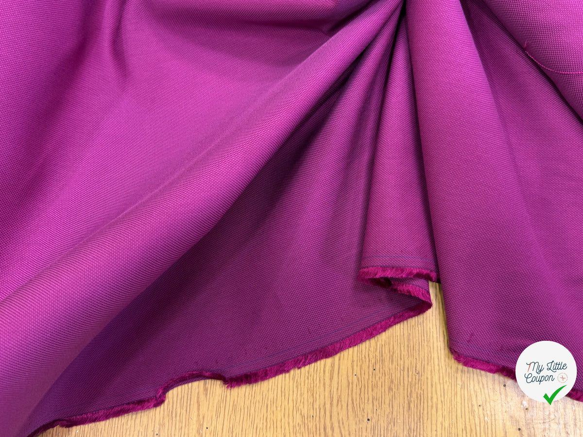 TOILE NATTÉE COTON ET LIN VIOLET CLAIR BELLE TENUE 20% LIN - My Little Coupon