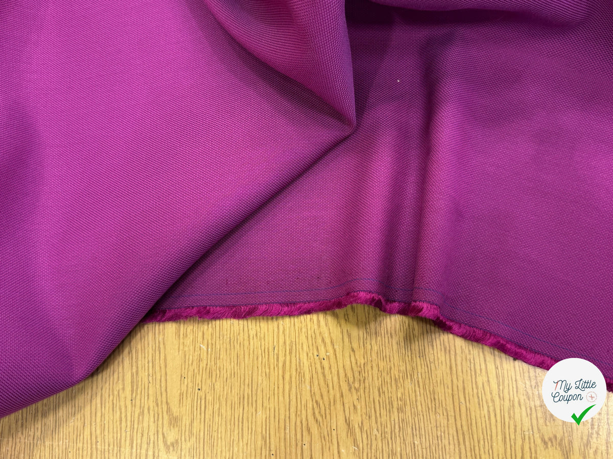 TOILE NATTÉE COTON ET LIN VIOLET CLAIR BELLE TENUE 20% LIN - My Little Coupon