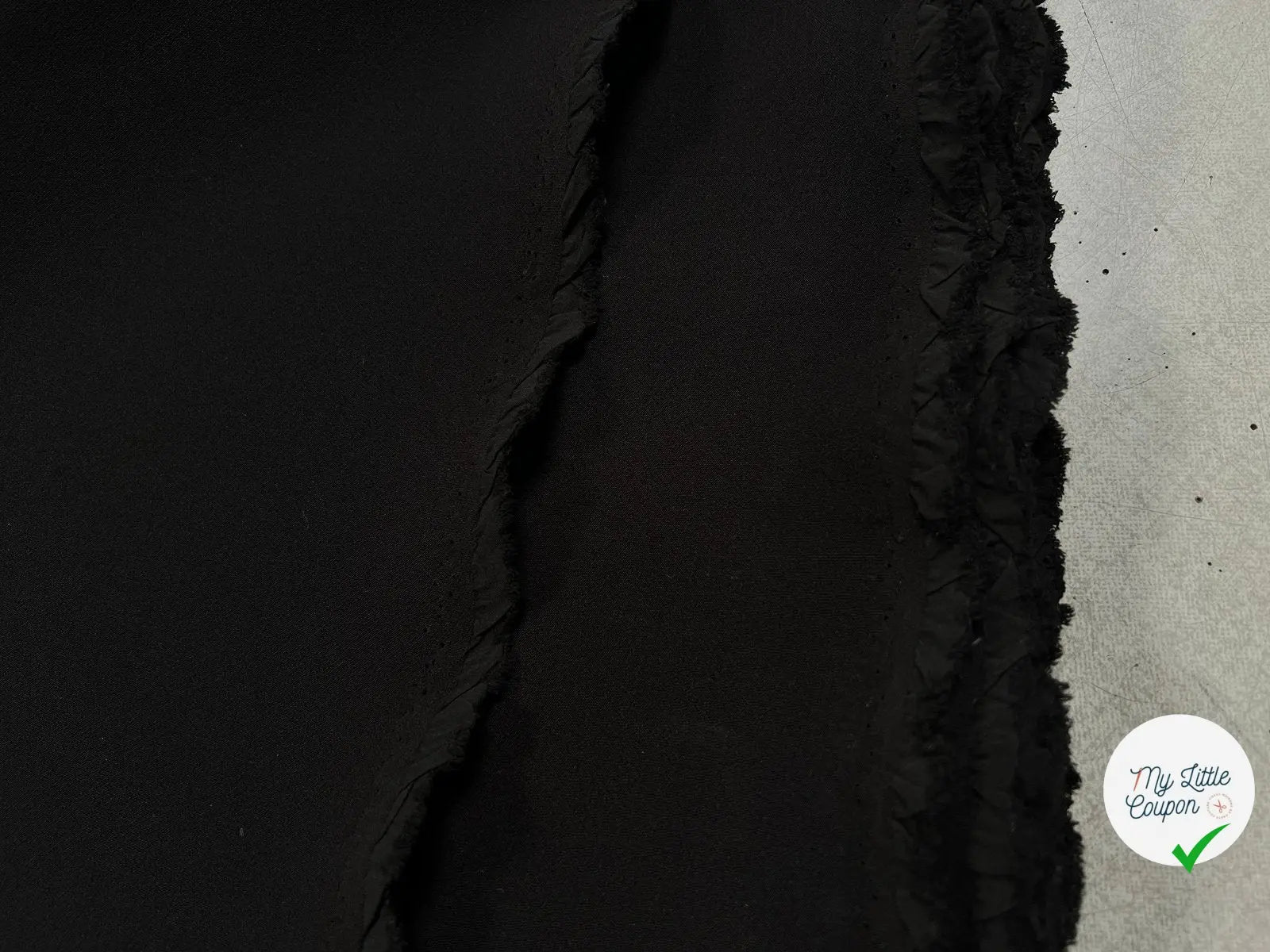 TOILE NOIRE FINEMENT SERGĂE STRETCH - My Little Coupon - tissu - coudre