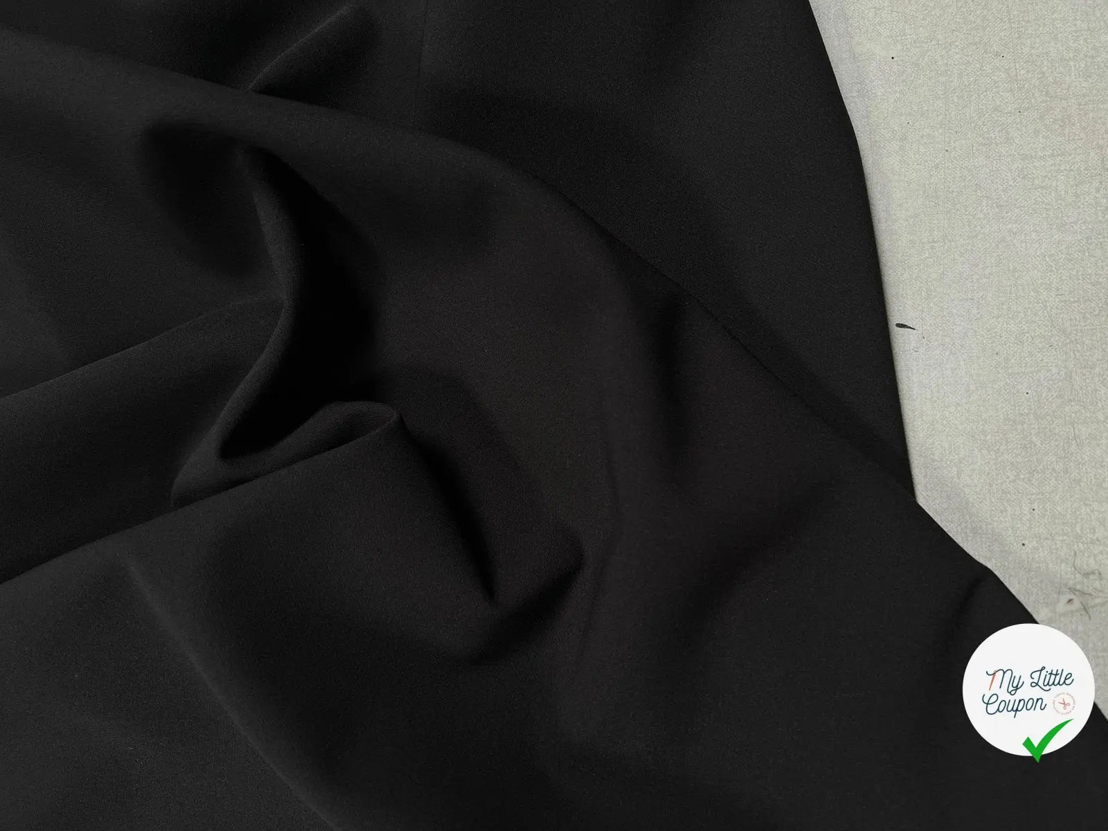 TOILE NOIRE FINEMENT SERGĂE STRETCH - My Little Coupon - tissu - coudre