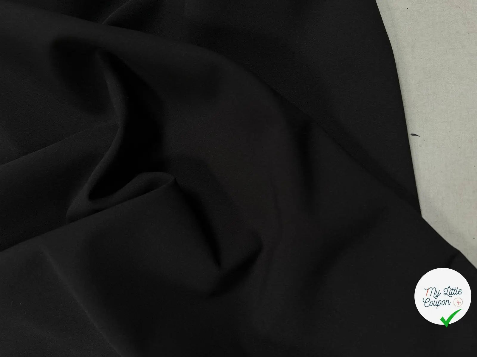 TOILE NOIRE FINEMENT SERGĂE STRETCH - My Little Coupon - tissu - coudre