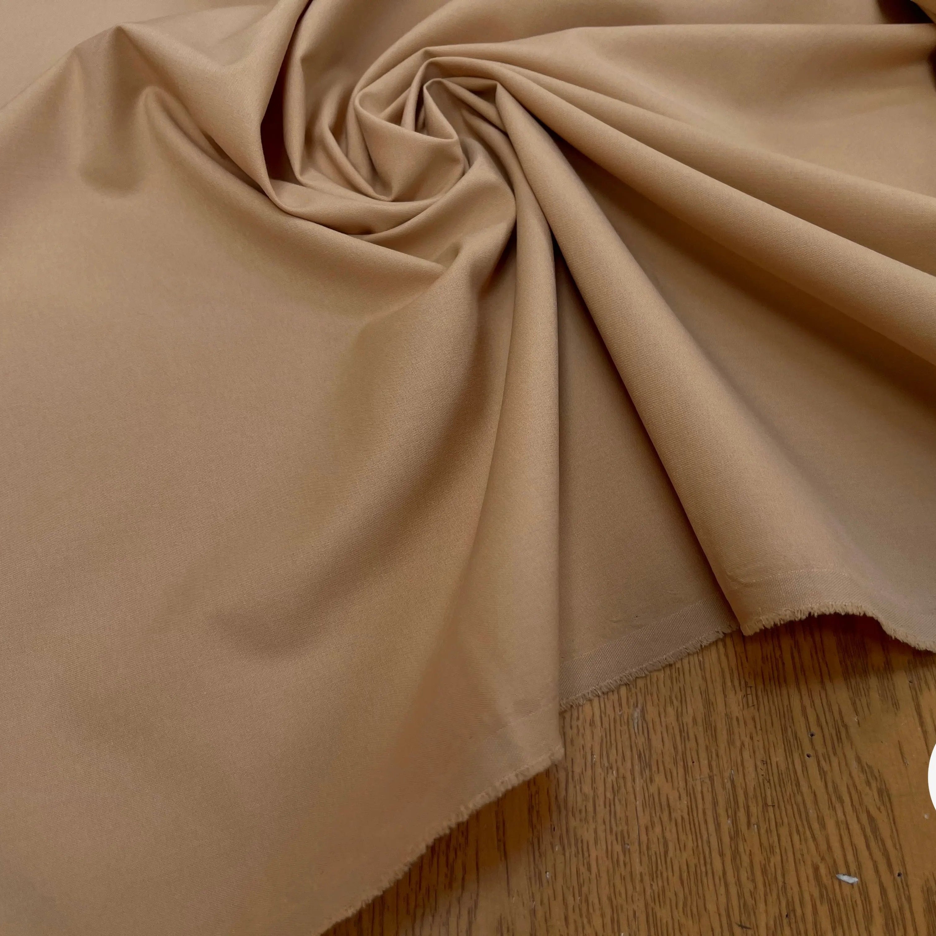 TOILE OWENS COUTURE FLUIDE STRETCH POLYVISCOSE BEIGE - My Little Coupon