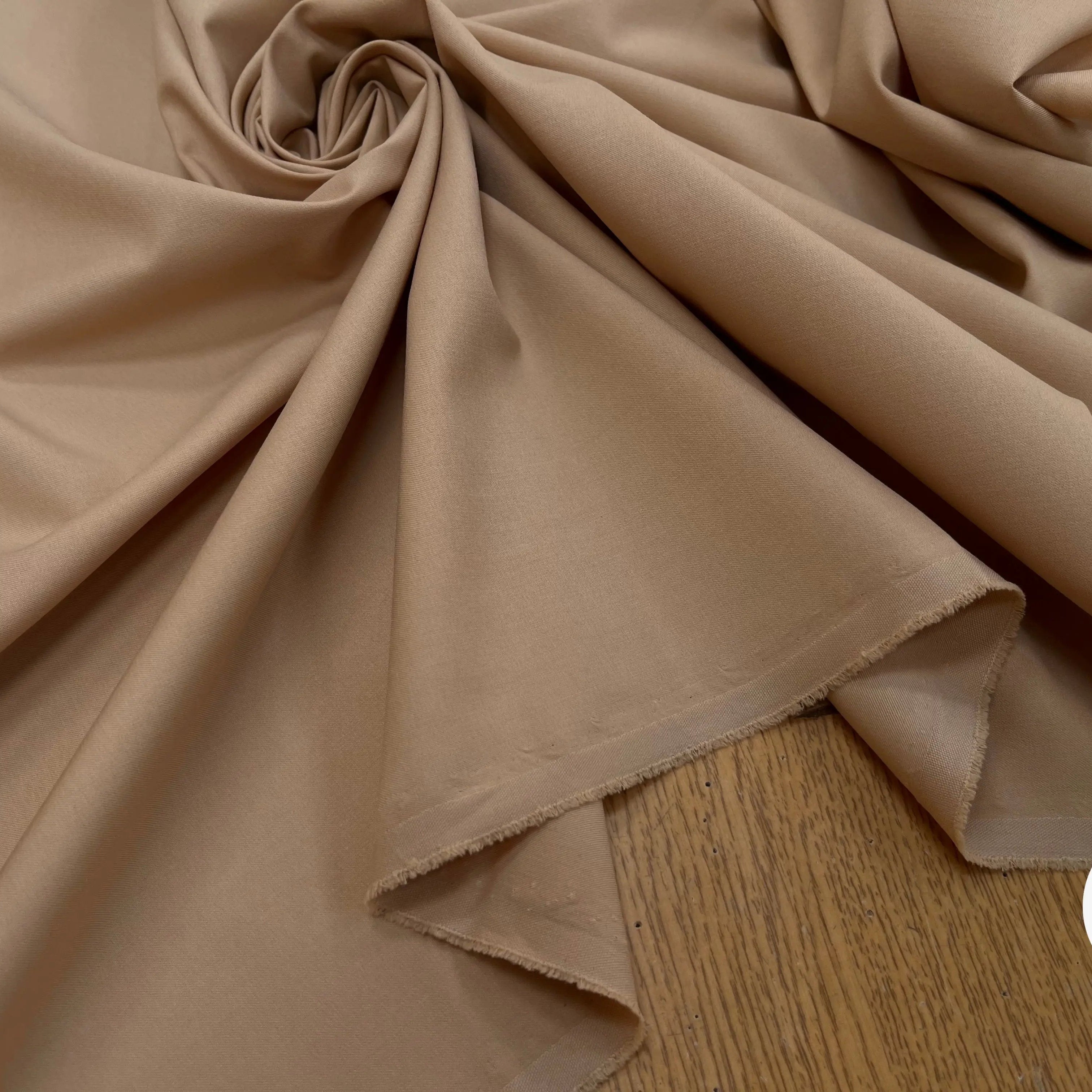 TOILE OWENS COUTURE FLUIDE STRETCH POLYVISCOSE BEIGE - My Little Coupon