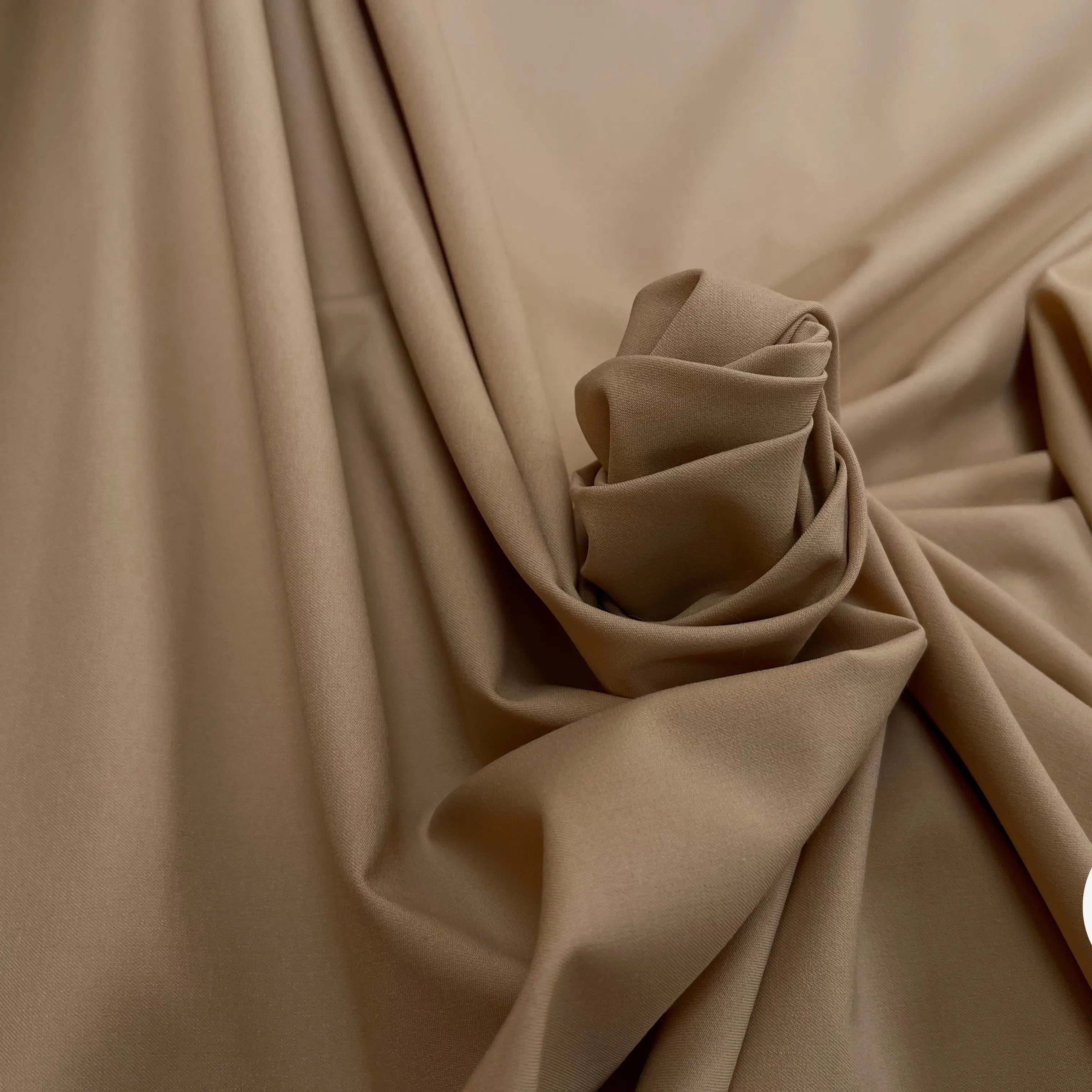 TOILE OWENS COUTURE FLUIDE STRETCH POLYVISCOSE BEIGE - My Little Coupon