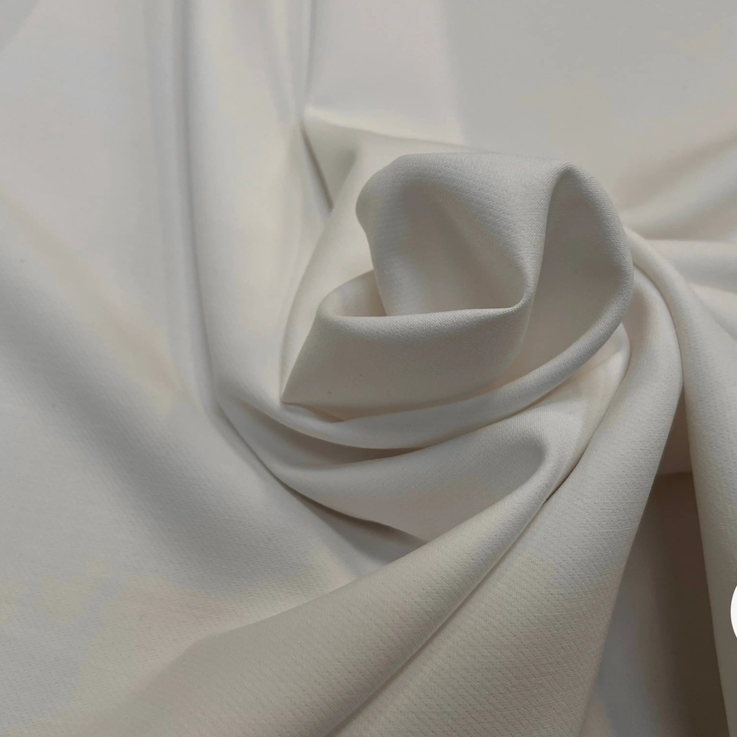 TOILE OWENS COUTURE FLUIDE STRETCH POLYVISCOSE UNI BLANC - My Little Coupon