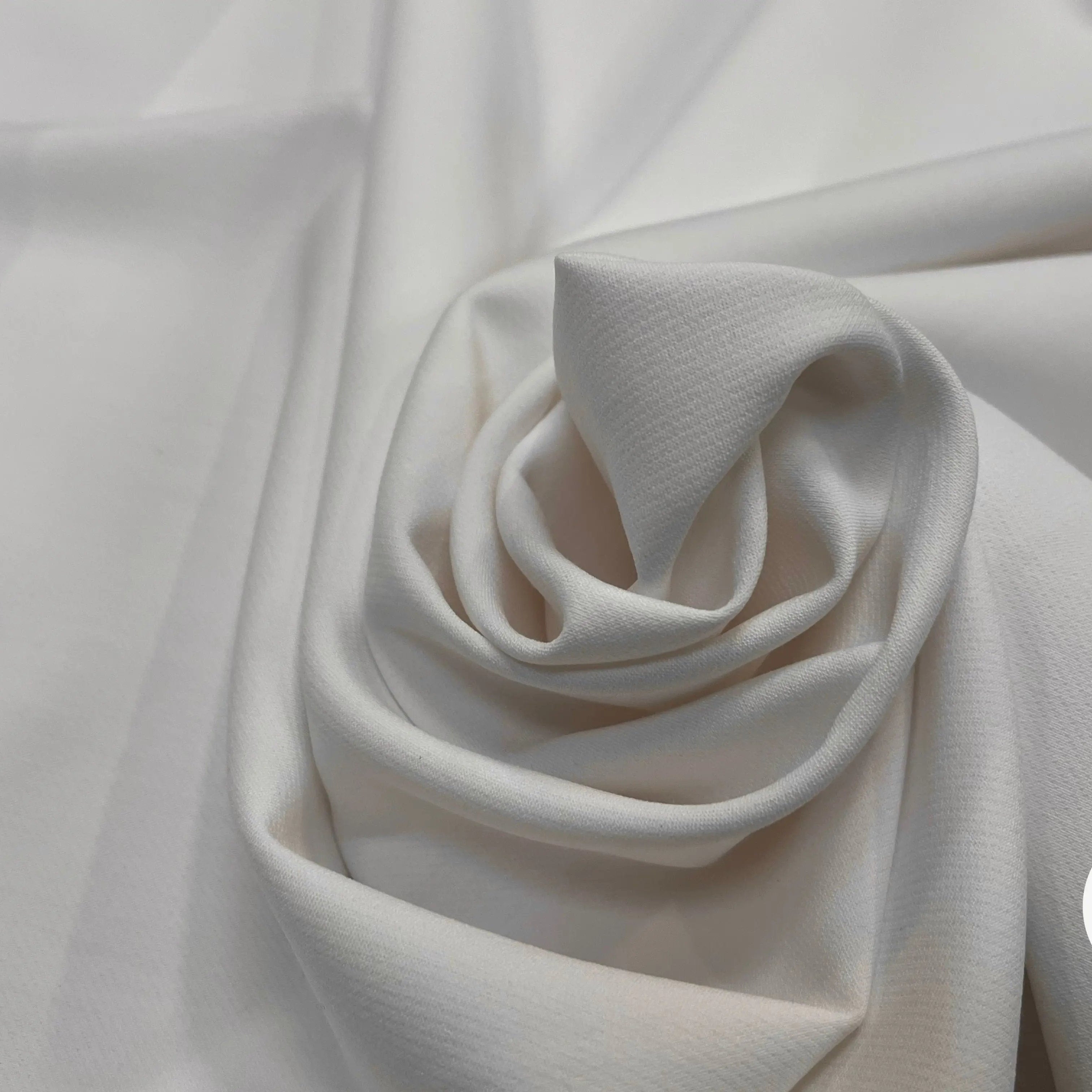 TOILE OWENS COUTURE FLUIDE STRETCH POLYVISCOSE UNI BLANC - My Little Coupon