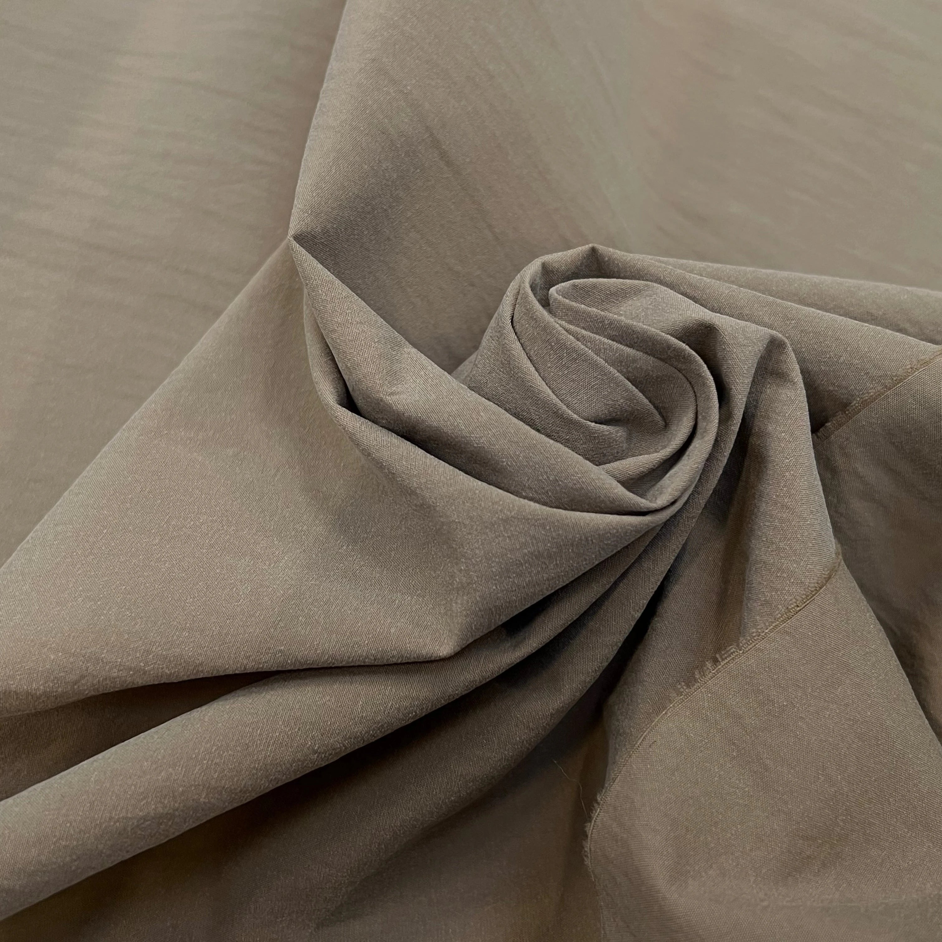 TOILE PARKA CRAQUANTE TAUPE - My Little Coupon