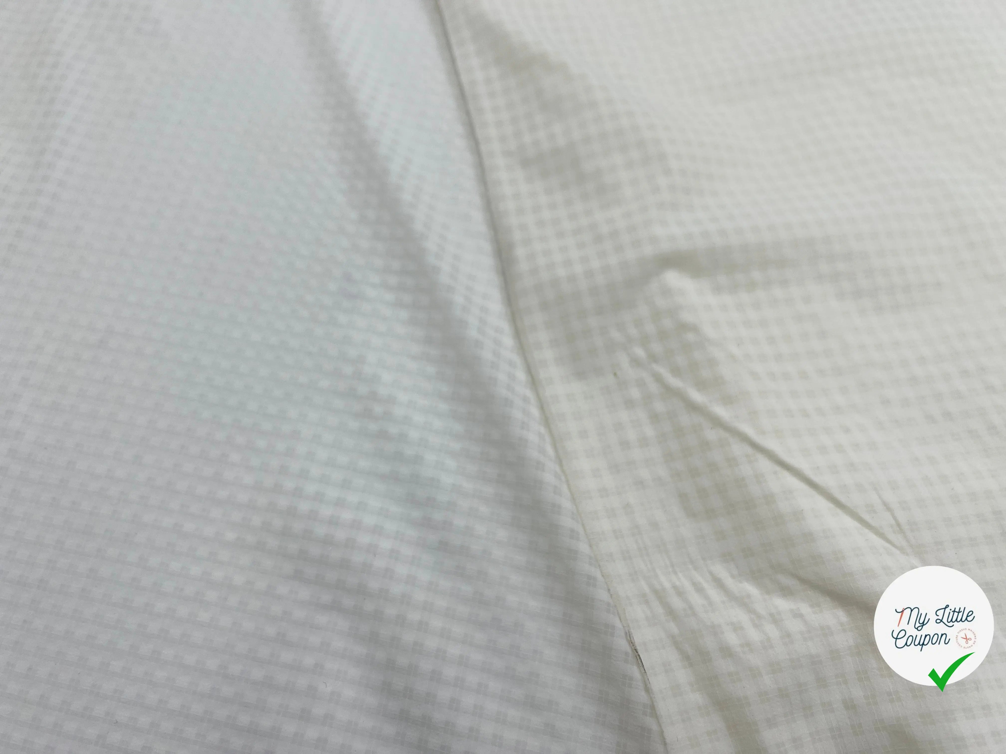 TOILE PETITS CARREAUX NATUREL - My Little Coupon - tissu - coudre