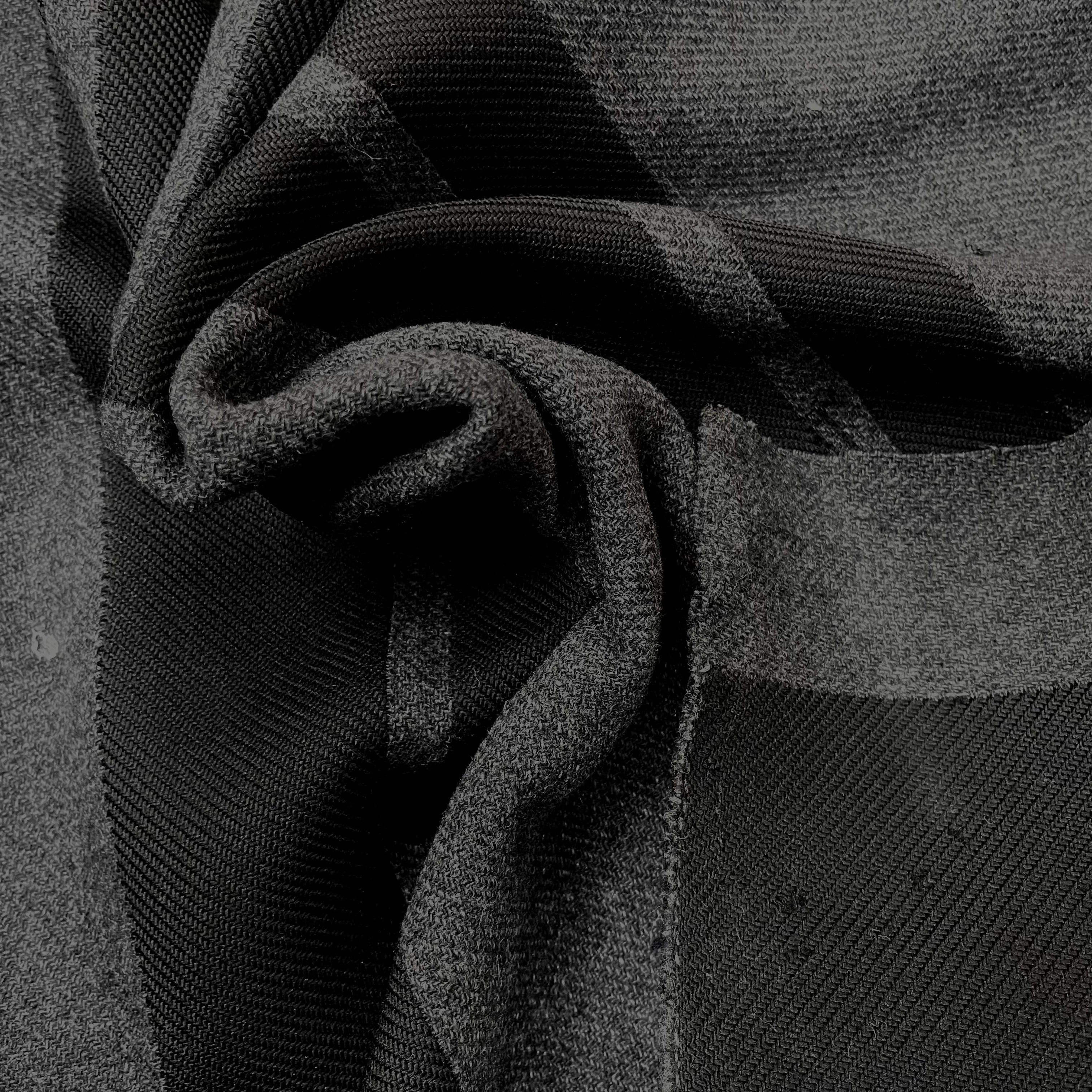 TOILE POLYLAINE GRIS RAYURES NOIRES - My Little Coupon