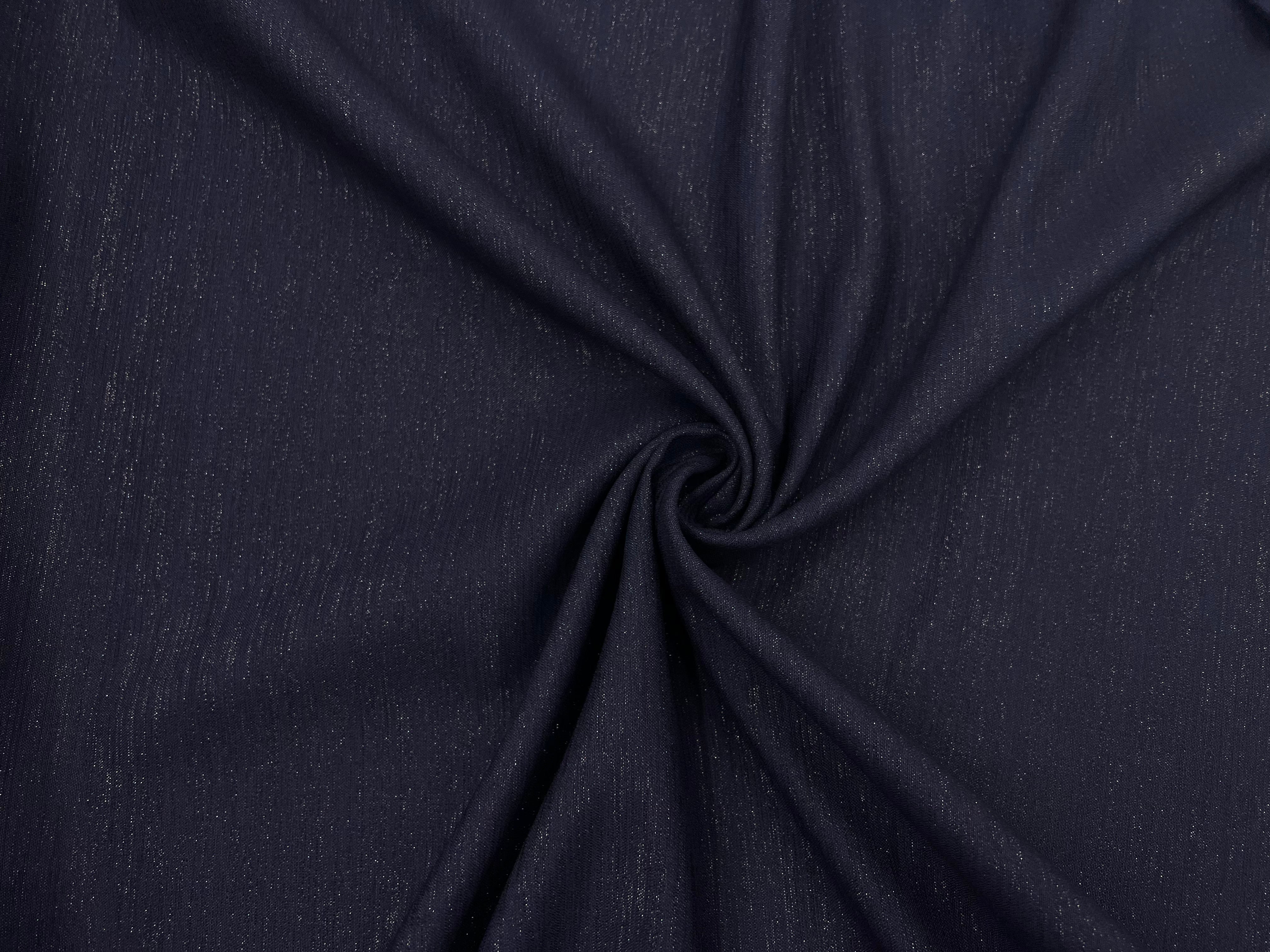 TOILE POLYLAINE MÉTALLISÉ MARINE MSO
