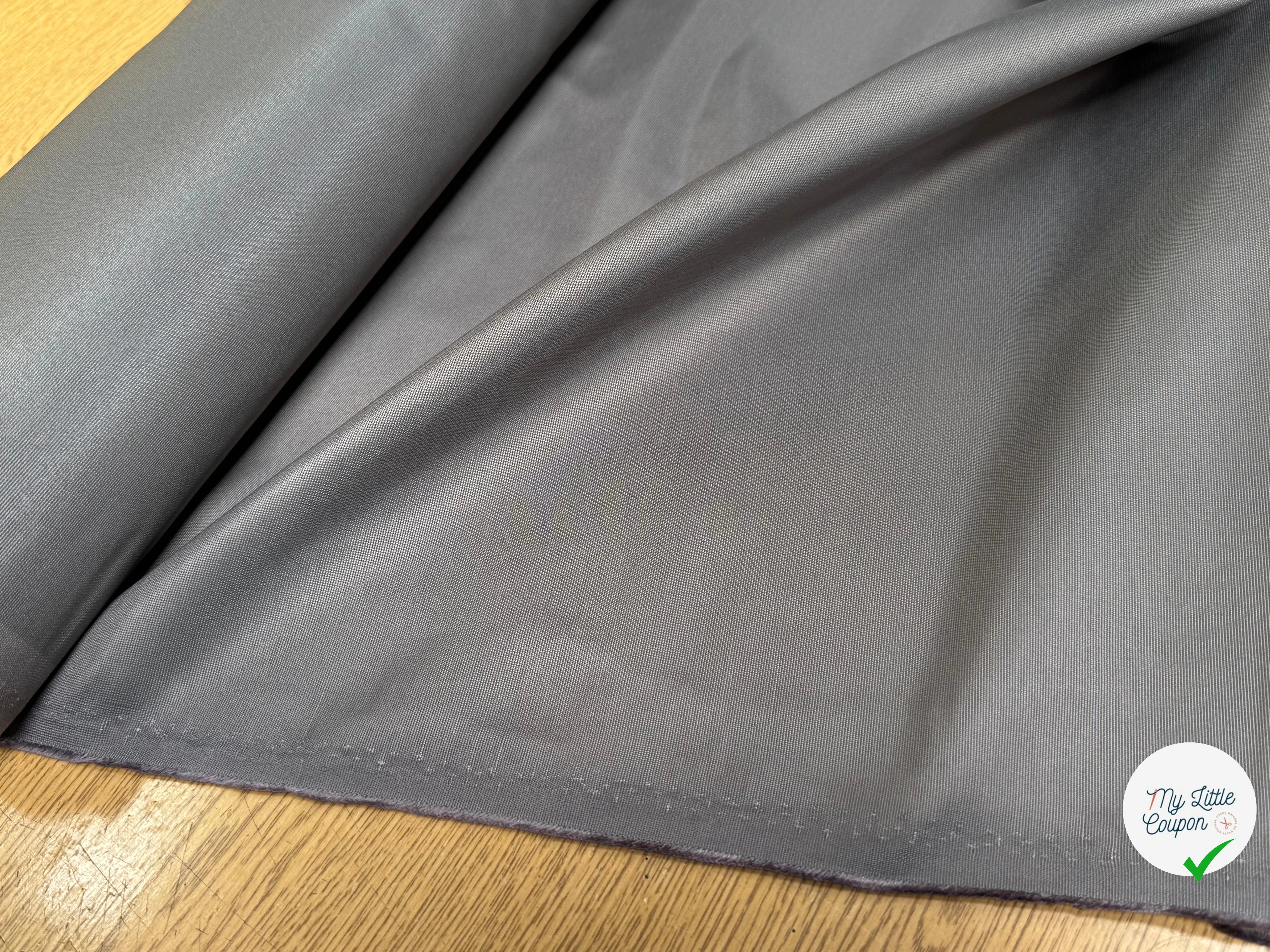 TOILE POLYVISCOSE CRAQUANTE GRISE - My Little Coupon