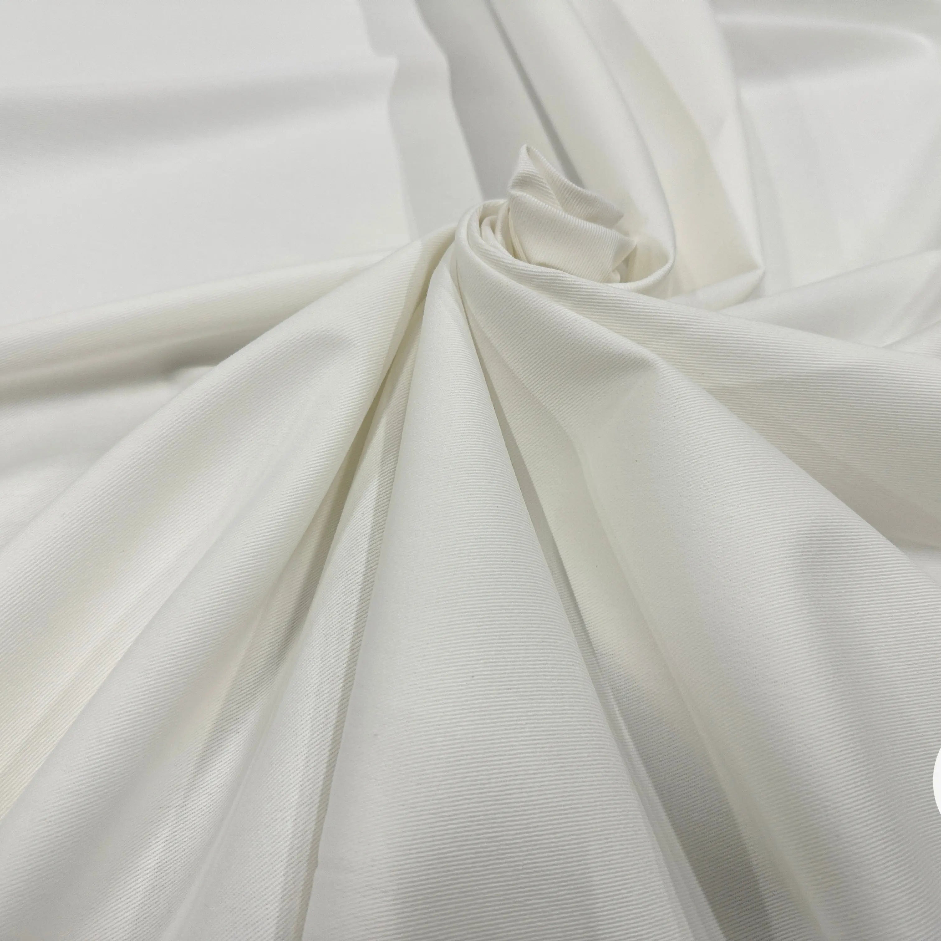 TOILE POLYVISCOSE STRETCH BLANC CASSÉ MLC INTERN