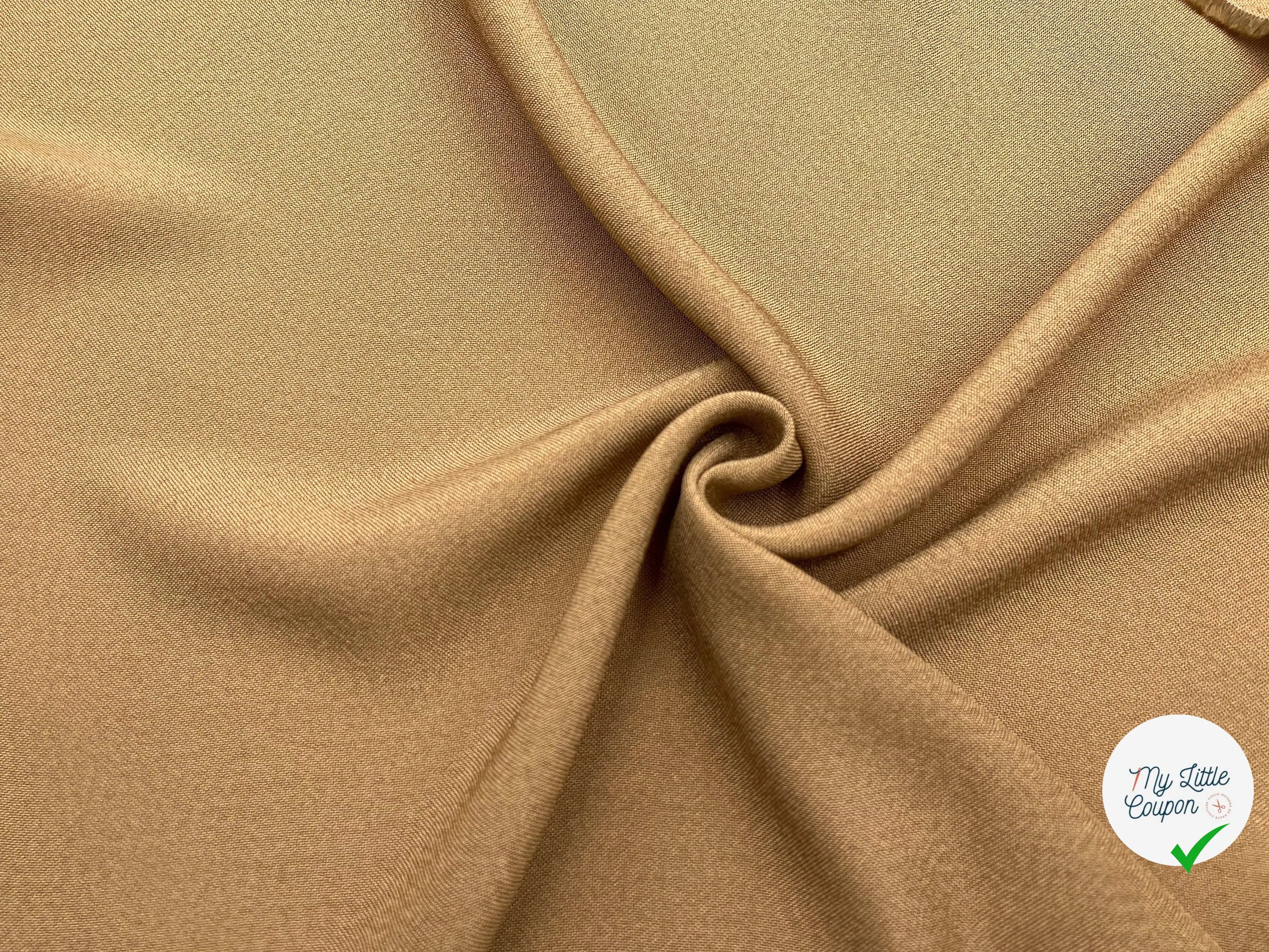 TOILE RUSTIQUE CAMEL - My Little Coupon - tissu - coudre