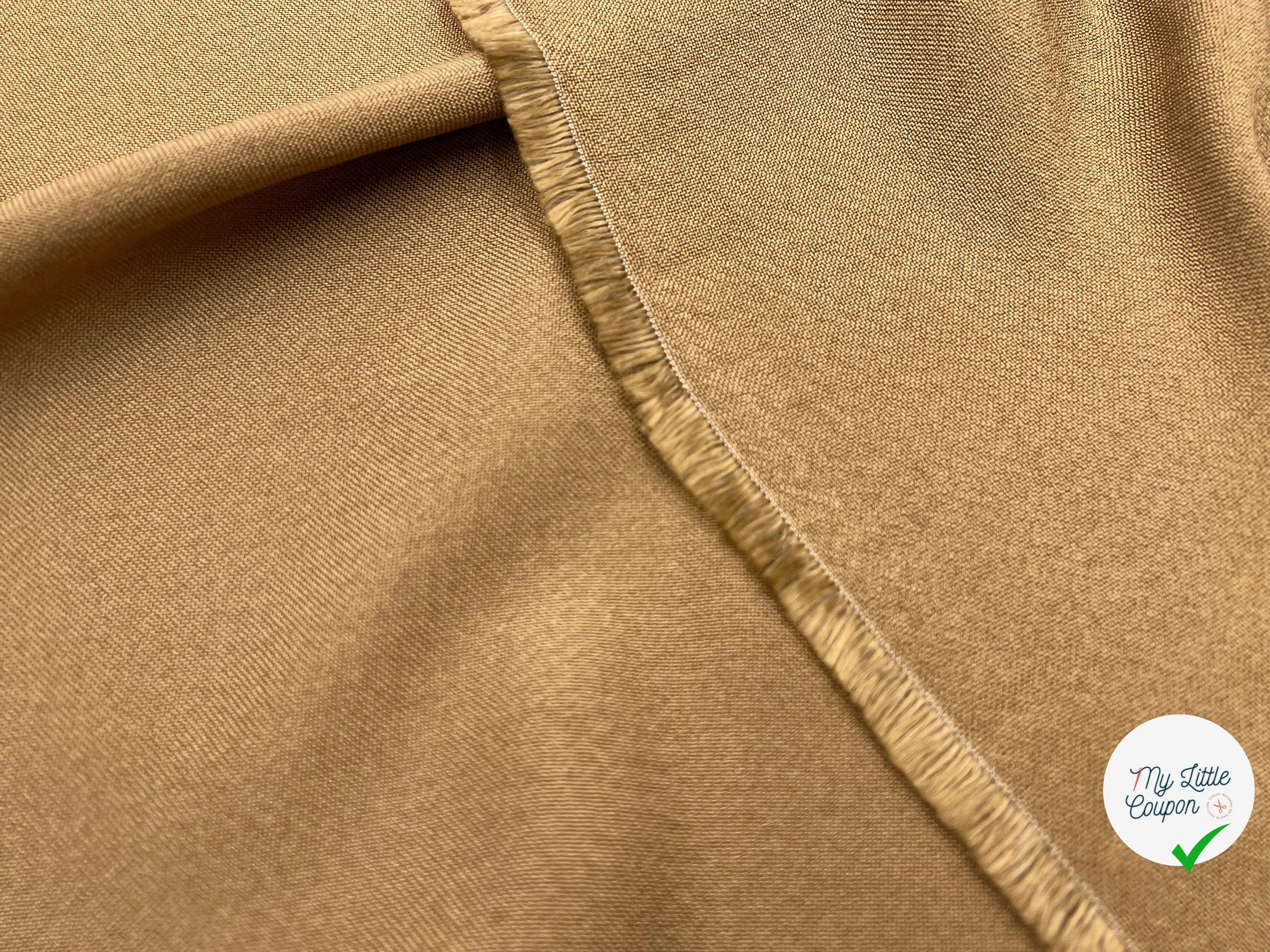 TOILE RUSTIQUE CAMEL - My Little Coupon - tissu - coudre