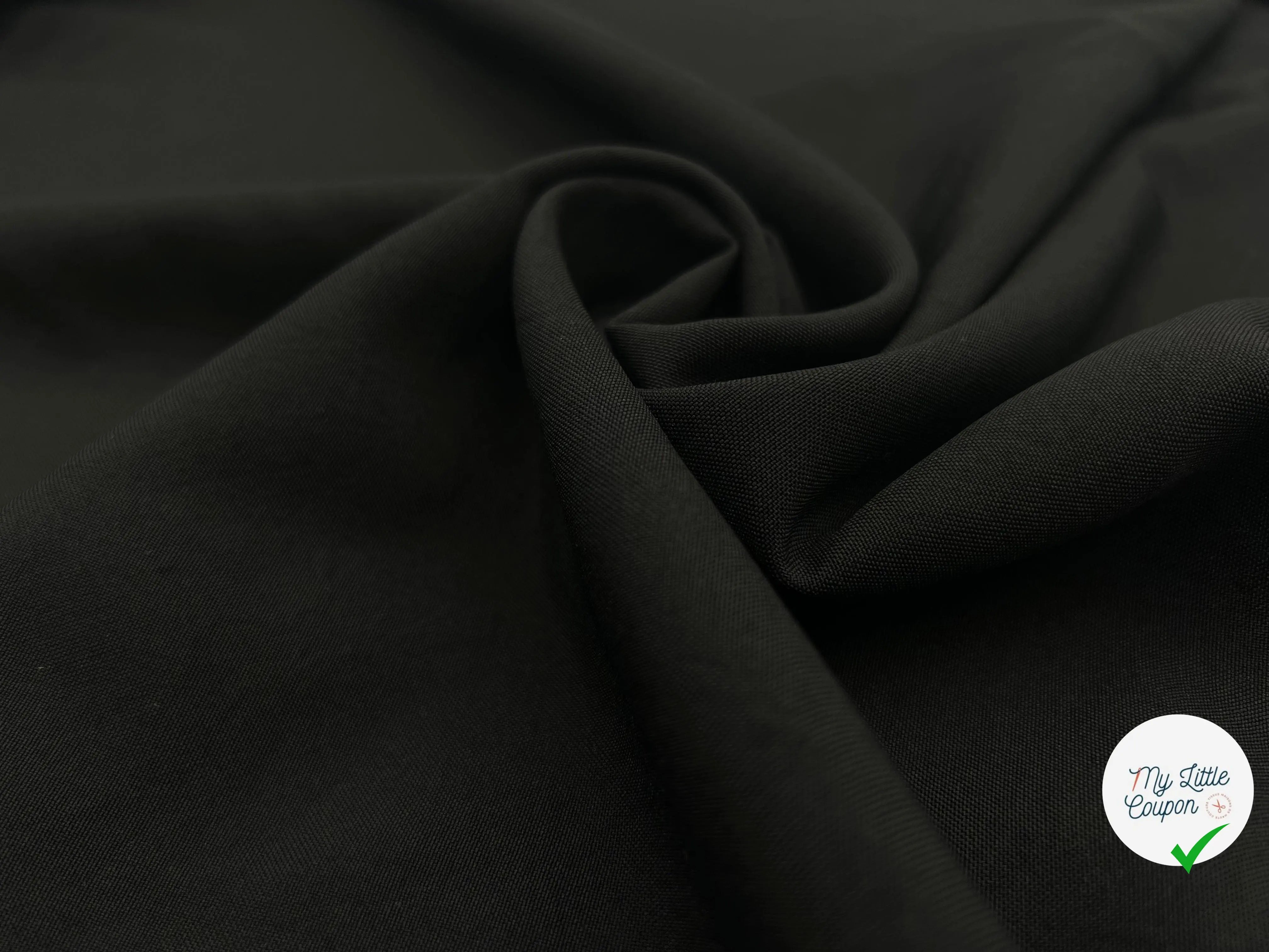 TOILE SOUPLE NOIRE - My Little Coupon - tissu - coudre